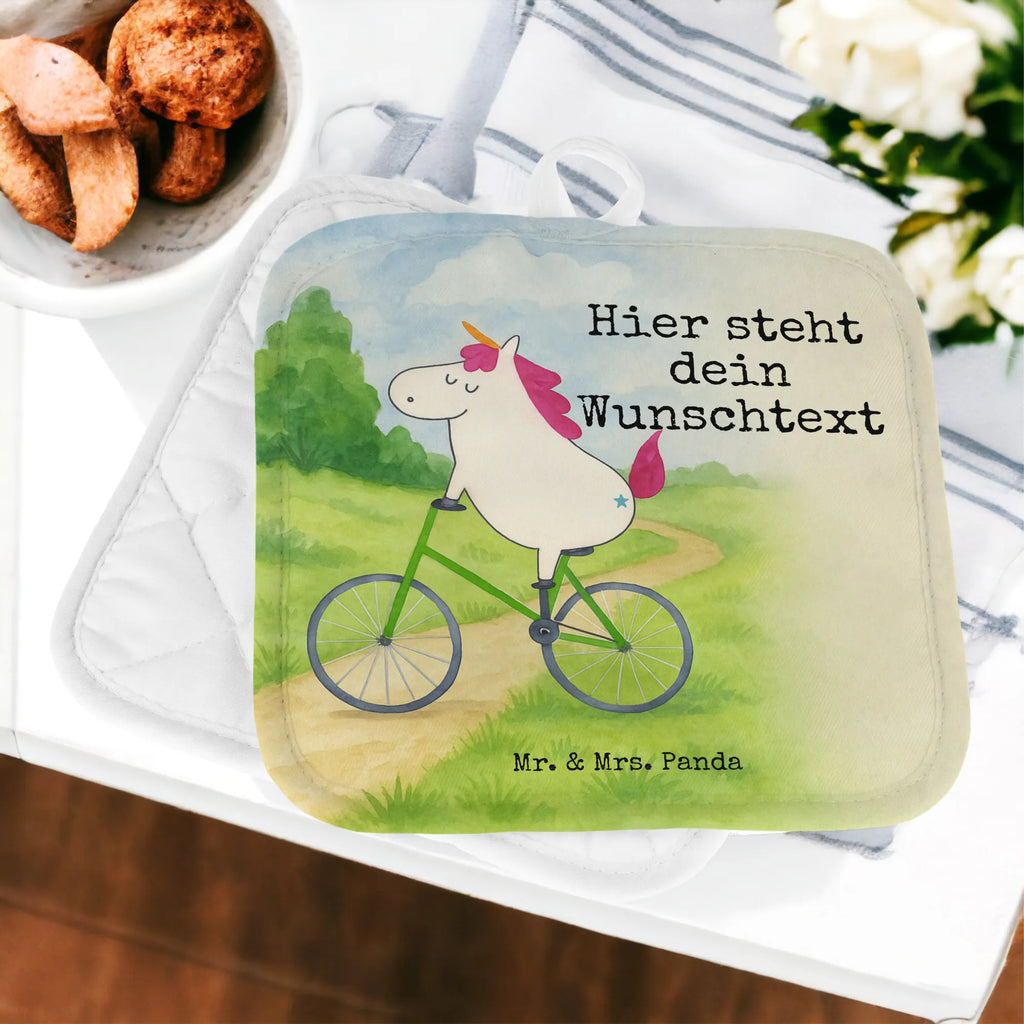 Personalisierte Topflappen Einhorn Radfahrer Design Personalisierter Ofenhandschuh, Personalisierte Topfuntersetzer, Namensaufdruck, Topflappen Set personalisiert, Topflappen personalisiert, Topflappen mit Namen, Einhorn, Einhörner, Einhorn Deko, Unicorn, Kummer, Konfetti, Luxusproblem, Radfahren, Bike, Rad, Radfahrer, Liebeskummer, Feenstaub
