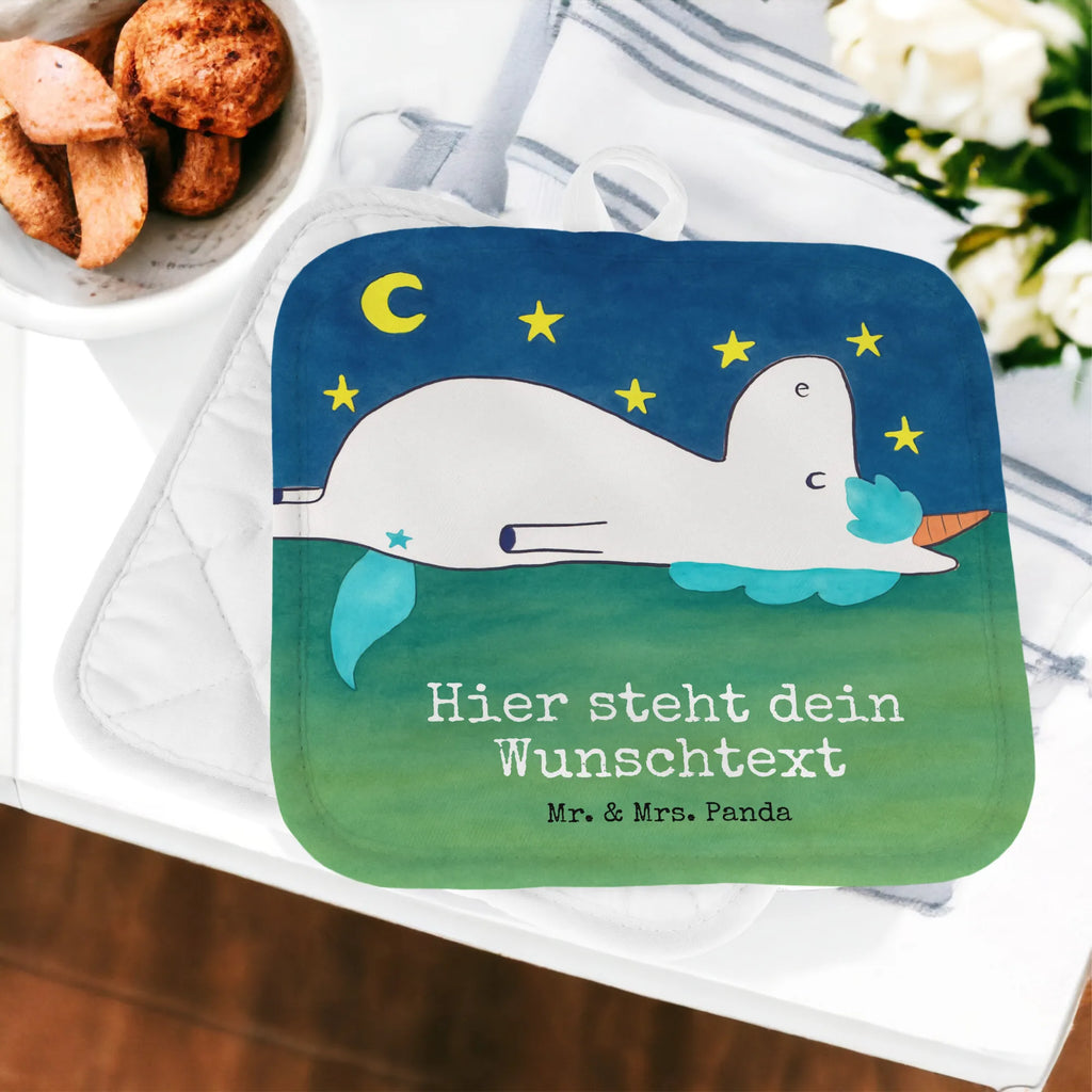 Personalisierte Topflappen Einhorn Sternenhimmel Design Topflappen Set personalisiert, Topflappen mit Namen, Topflappen personalisiert, Namensaufdruck, Personalisierter Ofenhandschuh, Personalisierte Topfuntersetzer, Einhorn, Einhörner, Einhorn Deko, Unicorn, Sterne, Sternenhimmel, Dachschaden, Verrückt