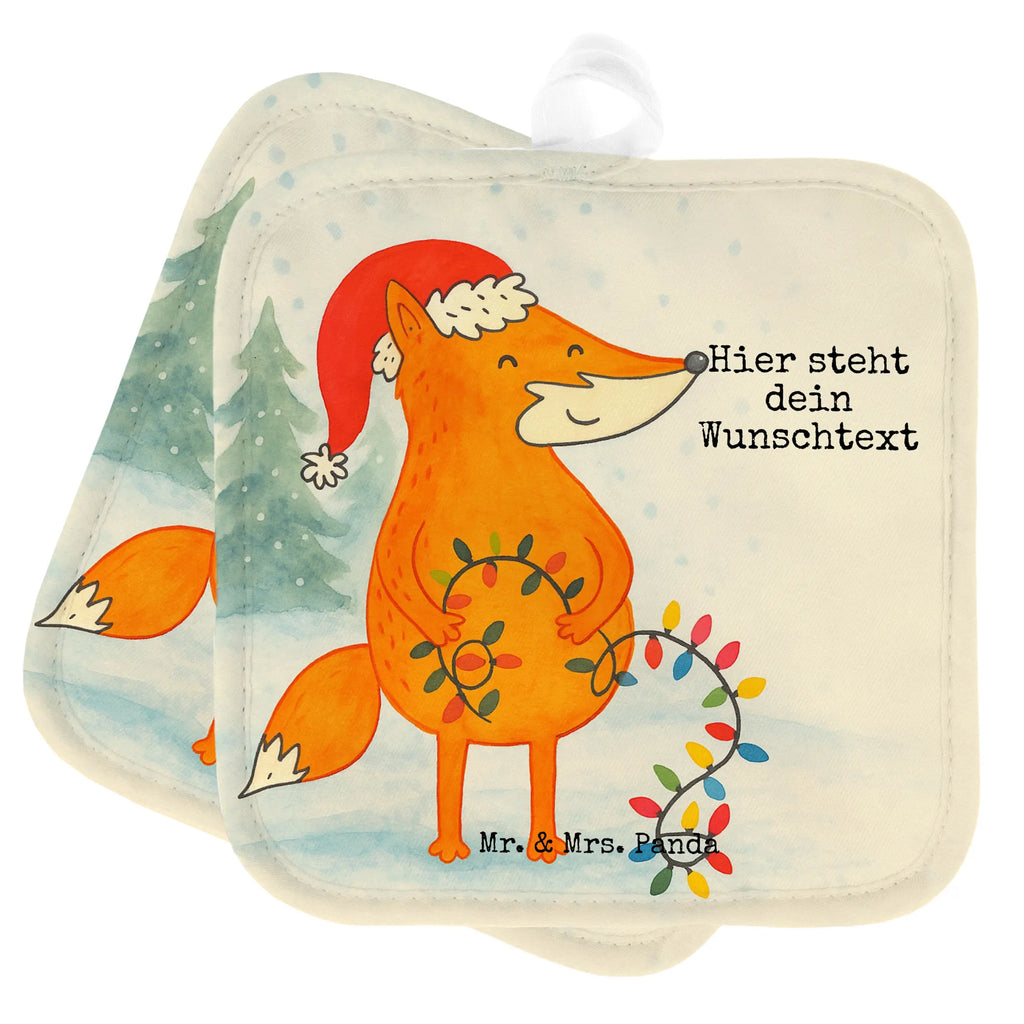 Personalisierte Topflappen Fuchs Weihnachten Design Personalisierte Topfuntersetzer, Personalisierter Ofenhandschuh, Topflappen mit Namen, Topflappen Set personalisiert, Topflappen personalisiert, Namensaufdruck, Winter, Weihnachten, Weihnachtsdeko, Nikolaus, Advent, Heiligabend, Wintermotiv, Weihnachtsmann, Spruch schön, Geschenk Weihnachten, Füchse, Fuchs, Weihnachtszeit