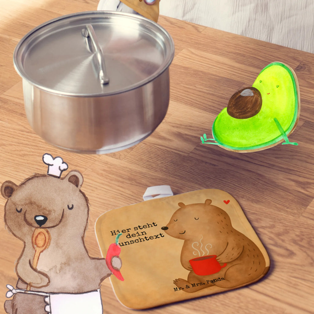 Personalisierte Topflappen Bär Morgenkaffee Design Topflappen personalisiert, Personalisierte Topfuntersetzer, Topflappen Set personalisiert, Topflappen mit Namen, Namensaufdruck, Personalisierter Ofenhandschuh, Liebe, Partner, Freund, Freundin, Ehemann, Ehefrau, Heiraten, Verlobung, Heiratsantrag, Liebesgeschenk, Jahrestag, Hocheitstag, Mitbringsel, Geschenk für Frauen, Liebesbeweis, Geschenk für Freundin, für Ehemann, Valentinstag, Geschenk für Partner, für Männer, Hochzeitstag