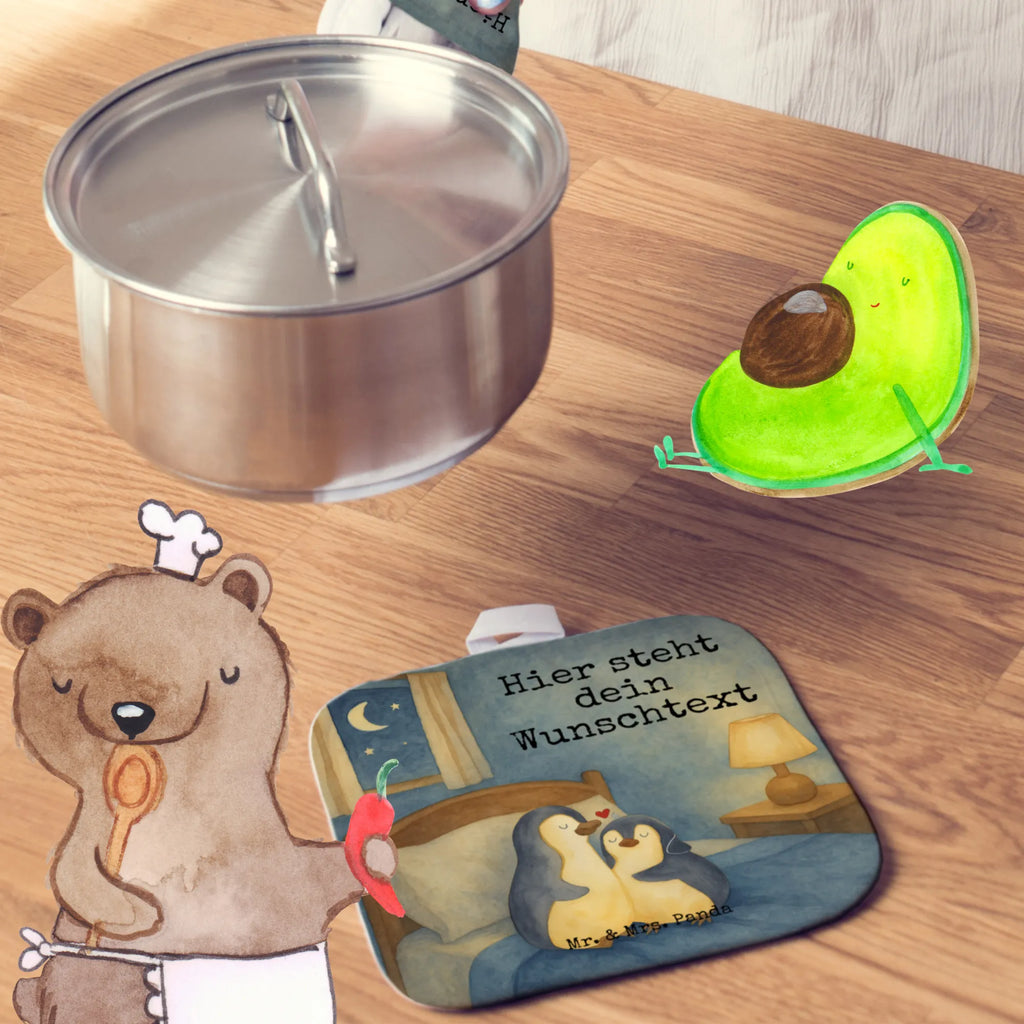 Personalisierte Topflappen Pinguine Einschlafen Design Topflappen personalisiert, Namensaufdruck, Topflappen mit Namen, Topflappen Set personalisiert, Personalisierter Ofenhandschuh, Personalisierte Topfuntersetzer, Liebe, Partner, Freund, Freundin, Ehemann, Ehefrau, Heiraten, Verlobung, Heiratsantrag, Liebesgeschenk, Jahrestag, Hocheitstag, Hochzeitstag, Liebesbeweis, Valentinstag, für Männer, Geschenk für Frauen, Geschenk für Partner, Geschenk für Freundin, Mitbringsel, für Ehemann