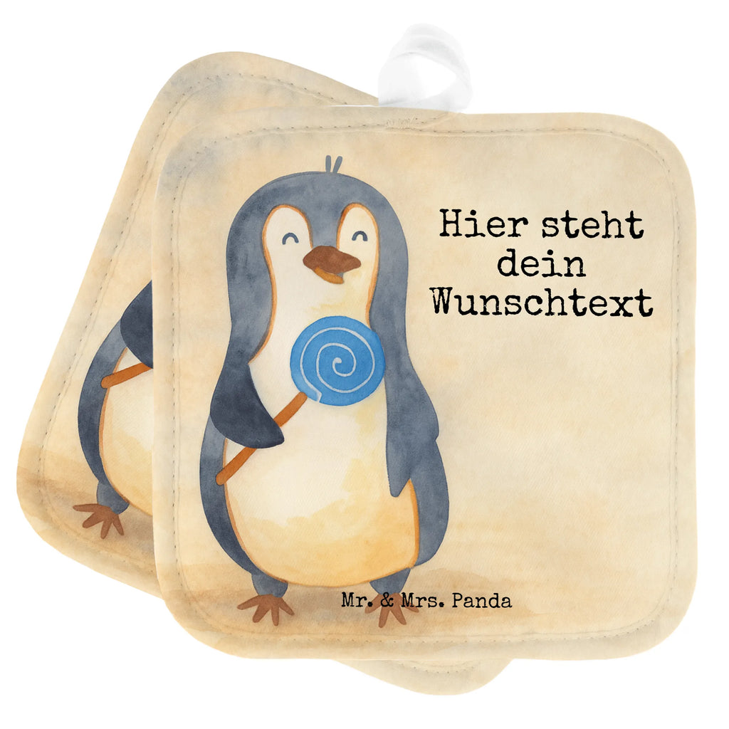 Personalisierte Topflappen Pinguin Lolli Design Personalisierter Ofenhandschuh, Namensaufdruck, Topflappen mit Namen, Personalisierte Topfuntersetzer, Topflappen Set personalisiert, Topflappen personalisiert, Pinguin, Lolli, Ganove, Blödsinn, Spruch, Gauner, Süßigkeiten, Pinguine, Rebell, Rabauke