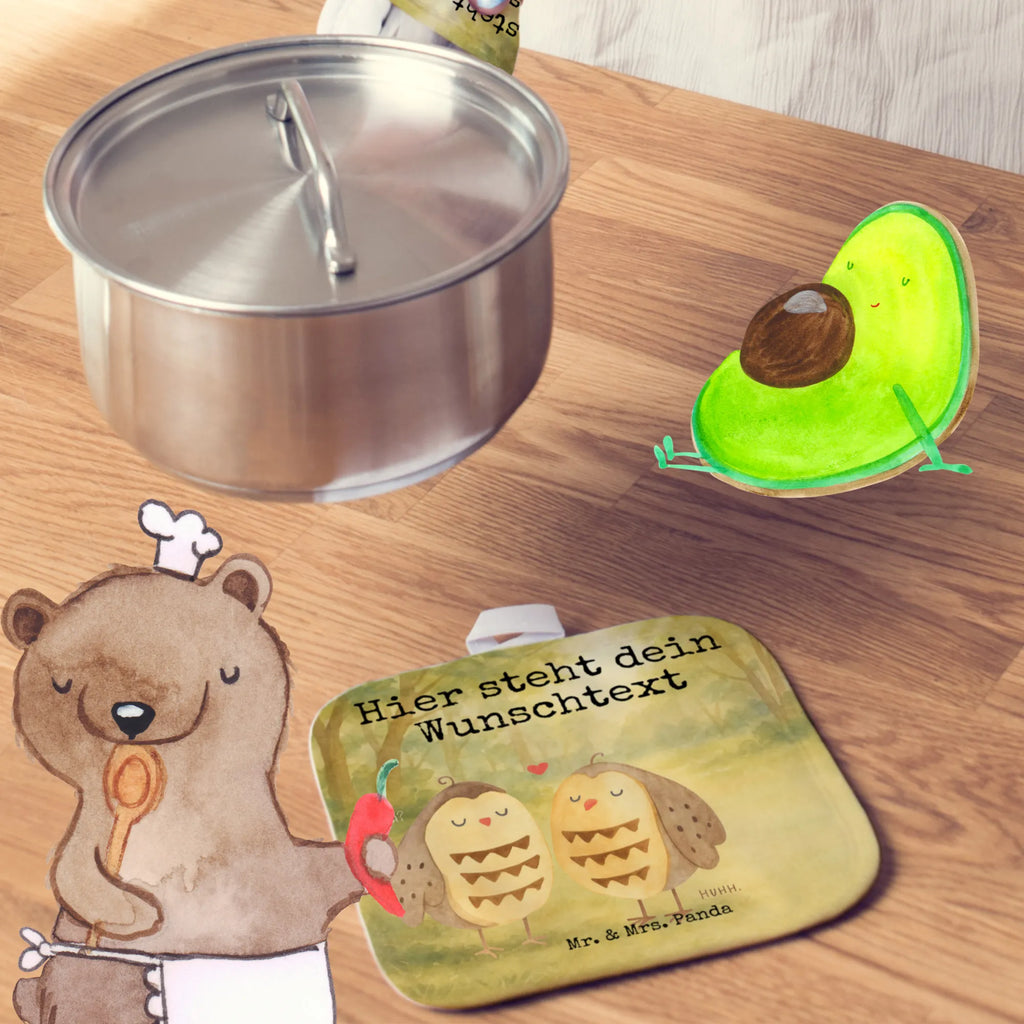 Personalisierte Topflappen Eulen Liebe Design Topflappen personalisiert, Topflappen Set personalisiert, Topflappen mit Namen, Personalisierter Ofenhandschuh, Personalisierte Topfuntersetzer, Namensaufdruck, Eule, Wortspiel lustig, Eule Deko, All you need is love, Liebe Spruch, Freundin Geschenk, Owl, Hochzeit Spruch, Liebe, Freund