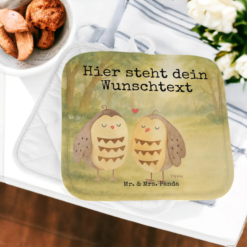 Personalisierte Topflappen Eulen Liebe Design Topflappen personalisiert, Topflappen Set personalisiert, Topflappen mit Namen, Personalisierter Ofenhandschuh, Personalisierte Topfuntersetzer, Namensaufdruck, Eule, Wortspiel lustig, Eule Deko, All you need is love, Liebe Spruch, Freundin Geschenk, Owl, Hochzeit Spruch, Liebe, Freund
