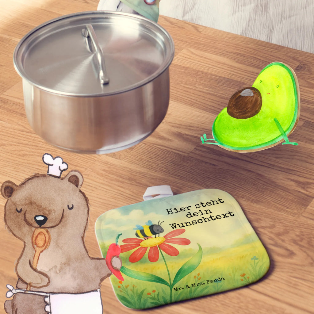 Personalisierte Topflappen Hummel Blume Design Topflappen personalisiert, Personalisierte Topfuntersetzer, Personalisierter Ofenhandschuh, Namensaufdruck, Topflappen mit Namen, Topflappen Set personalisiert, Tiermotive, Gute Laune, lustige Sprüche, Tiere, Blume, Hummel, Wespe, Flauschig, Hummeln, Feld, Natur, Biene