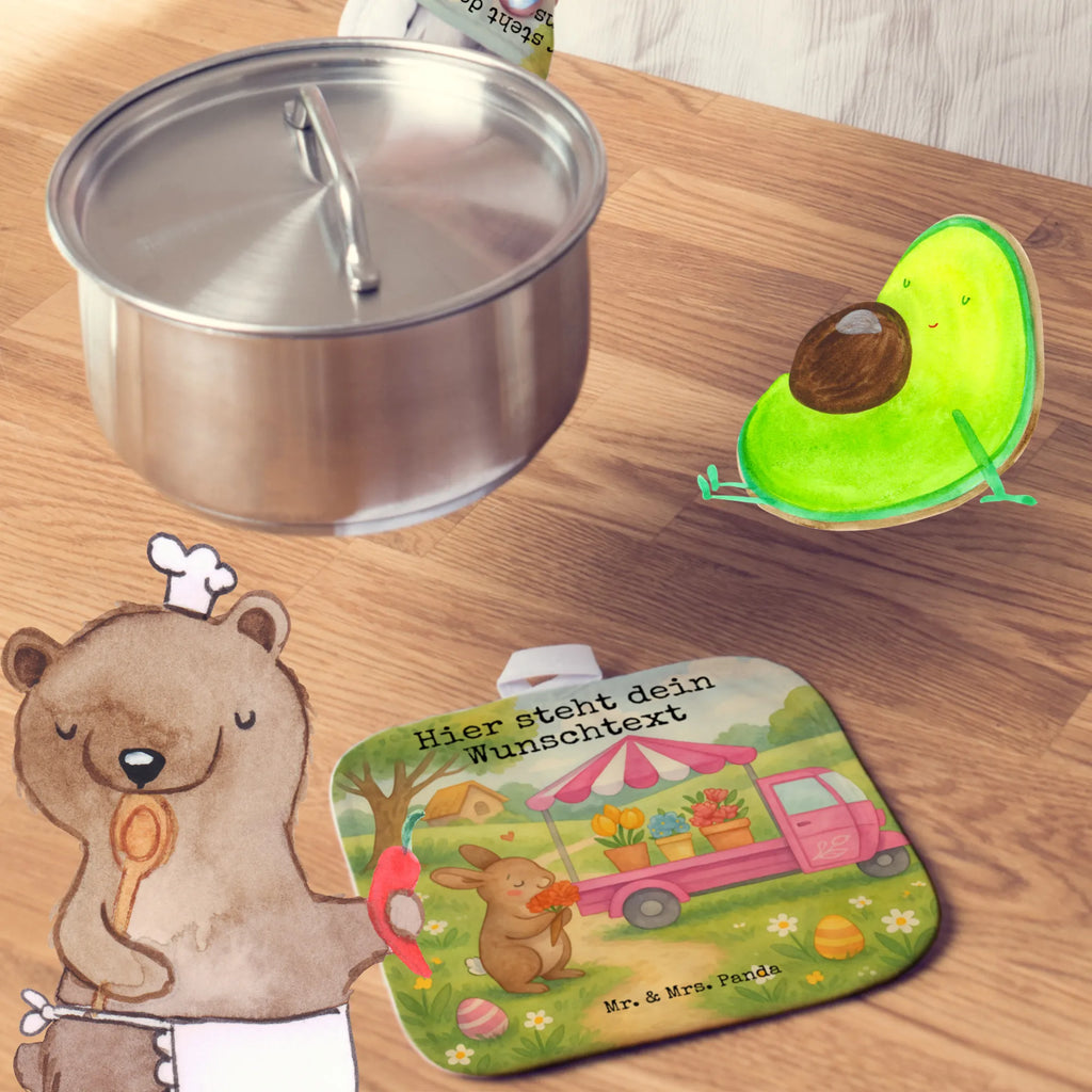 Personalisierte Topflappen Osterhase Blumenwagen Design Personalisierte Topfuntersetzer, Topflappen Set personalisiert, Namensaufdruck, Topflappen personalisiert, Topflappen mit Namen, Personalisierter Ofenhandschuh, Ostern, Osterhase, Ostergeschenke, Osternest, Osterdeko, Geschenke zu Ostern, Ostern Geschenk, Ostergeschenke Kinder, Ostern Kinder, Tulpen, Blumen