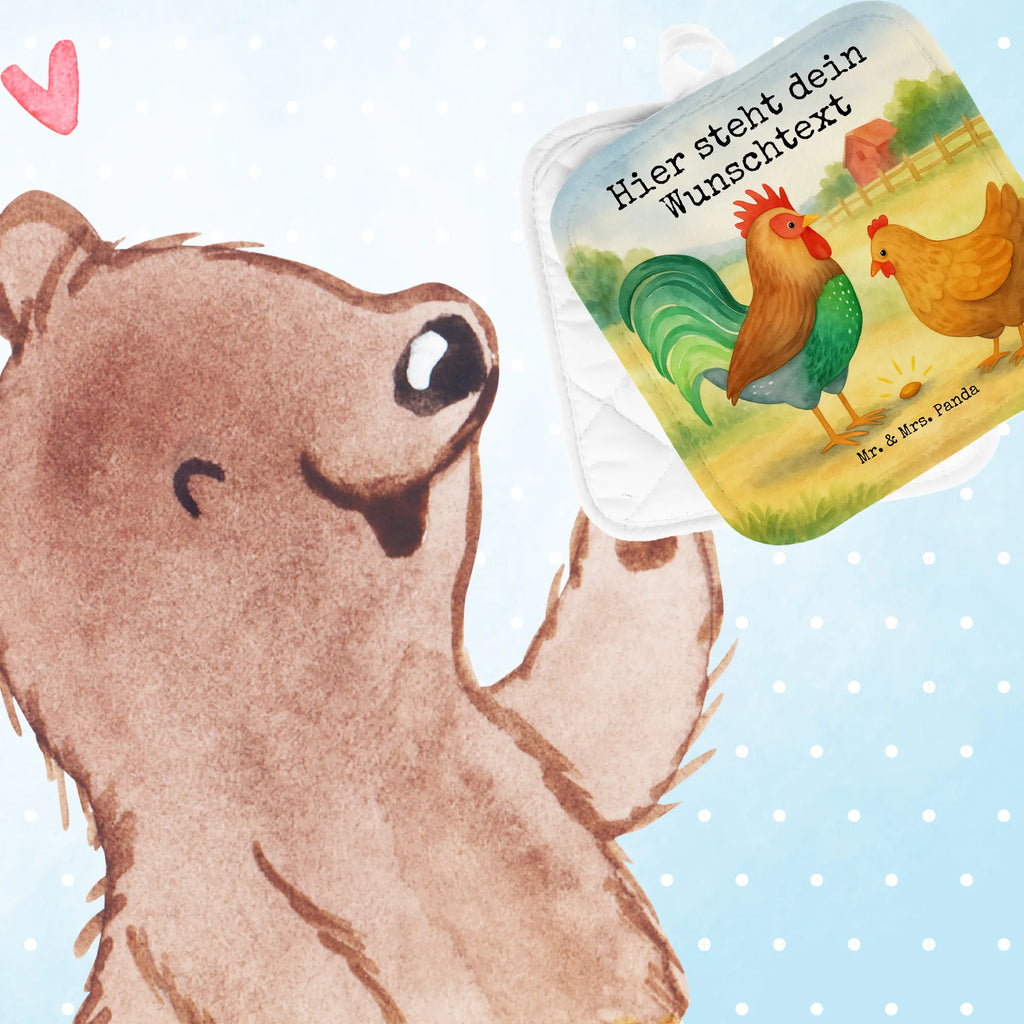 Personalisierte Topflappen Hahn Korn Design Namensaufdruck, Personalisierter Ofenhandschuh, Personalisierte Topfuntersetzer, Topflappen mit Namen, Topflappen personalisiert, Topflappen Set personalisiert, Bauernhof, Hoftiere, Landwirt, Landwirtin, Korn, Eier, Natur, Hahn, Henne