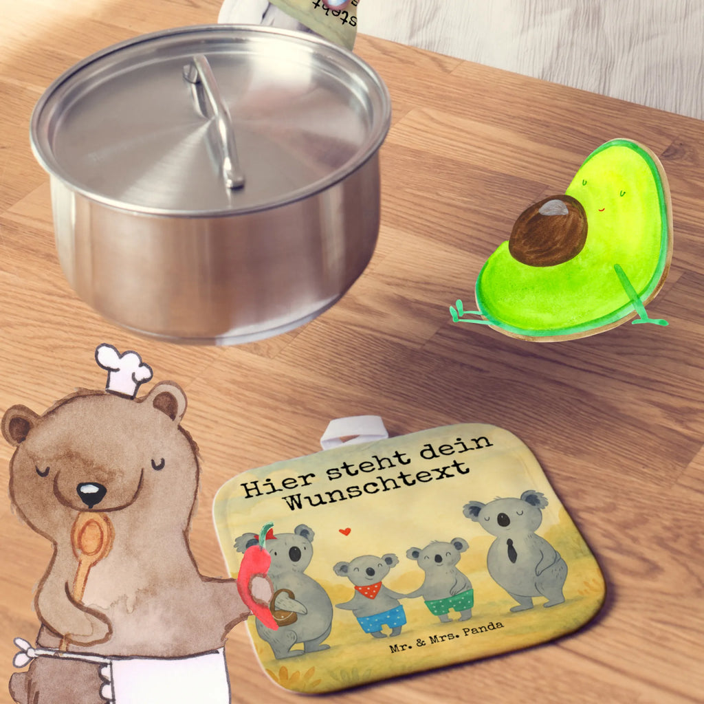 Personalisierte Topflappen Koala Familie zwei Design Namensaufdruck, Topflappen mit Namen, Personalisierte Topfuntersetzer, Topflappen Set personalisiert, Personalisierter Ofenhandschuh, Topflappen personalisiert, Familie, Vatertag, Muttertag, Bruder, Schwester, Mama, Papa, Oma, Opa, Koalabär, Koalafamilie, Familienleben, Lieblingsfamilie, Familienzeit, beste Familie, Koala