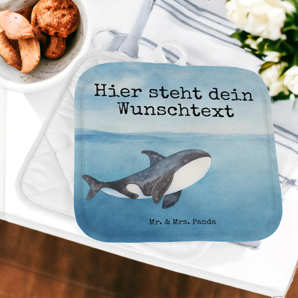 Personalisierte Topflappen Orca Design Namensaufdruck, Topflappen personalisiert, Topflappen mit Namen, Personalisierter Ofenhandschuh, Topflappen Set personalisiert, Personalisierte Topfuntersetzer, Meerestiere, Meer, Urlaub, Orcas, Motivation, Neustart, Möglichkeiten, Selbstliebe, Orca, Startup, Arbeit, Wal, Büro, Killerwal