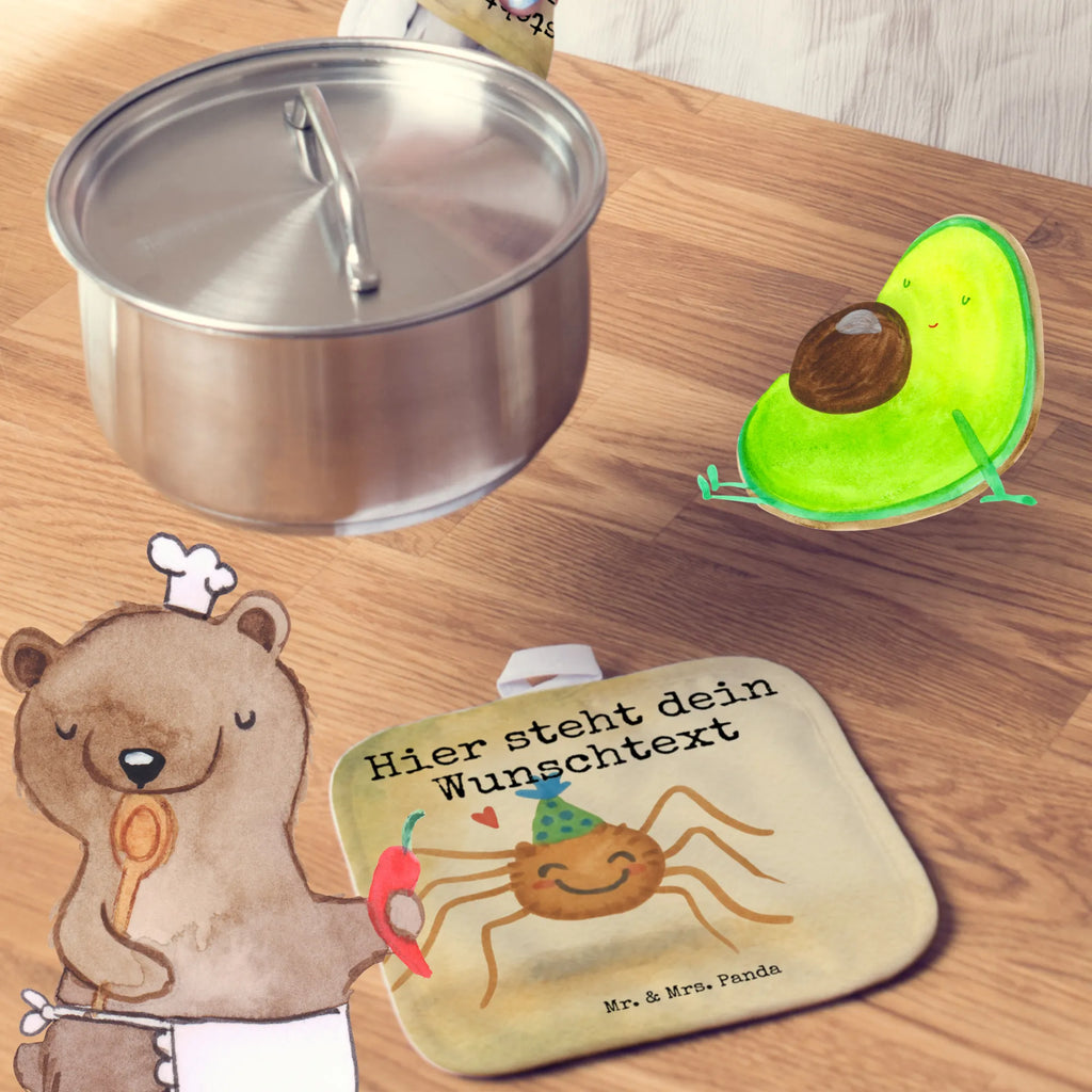 Personalisierte Topflappen Spinne Agathe Party Design Personalisierter Ofenhandschuh, Topflappen Set personalisiert, Personalisierte Topfuntersetzer, Topflappen mit Namen, Topflappen personalisiert, Namensaufdruck, Spinne Agathe, Spinne, Agathe, Videos, Merchandise, Motivation, Wunder, Selbstliebe, Glück