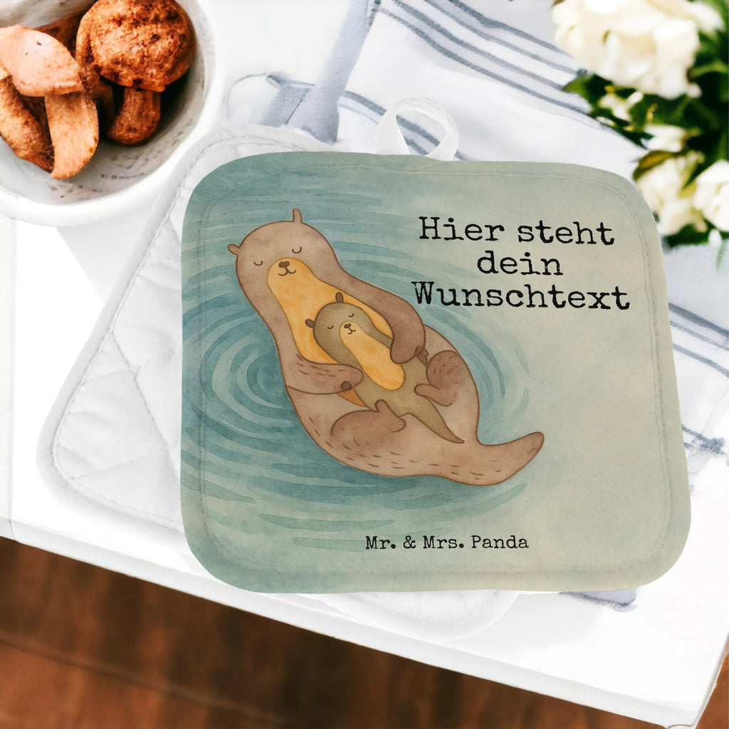 Personalisierte Topflappen Otter Kind Design Namensaufdruck, Personalisierter Ofenhandschuh, Topflappen personalisiert, Topflappen mit Namen, Personalisierte Topfuntersetzer, Topflappen Set personalisiert, Otter, Fischotter, Seeotter, Otter Seeotter See Otter