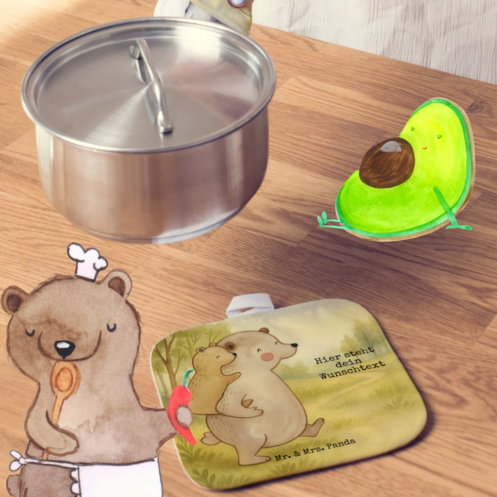 Personalisierte Topflappen Papa Bär Design Personalisierter Ofenhandschuh, Topflappen mit Namen, Namensaufdruck, Personalisierte Topfuntersetzer, Topflappen Set personalisiert, Topflappen personalisiert, Familie, Vatertag, Muttertag, Bruder, Schwester, Mama, Papa, Oma, Opa, Vater, Geburtstag, Vati, Onkel, Papi, Geschenk