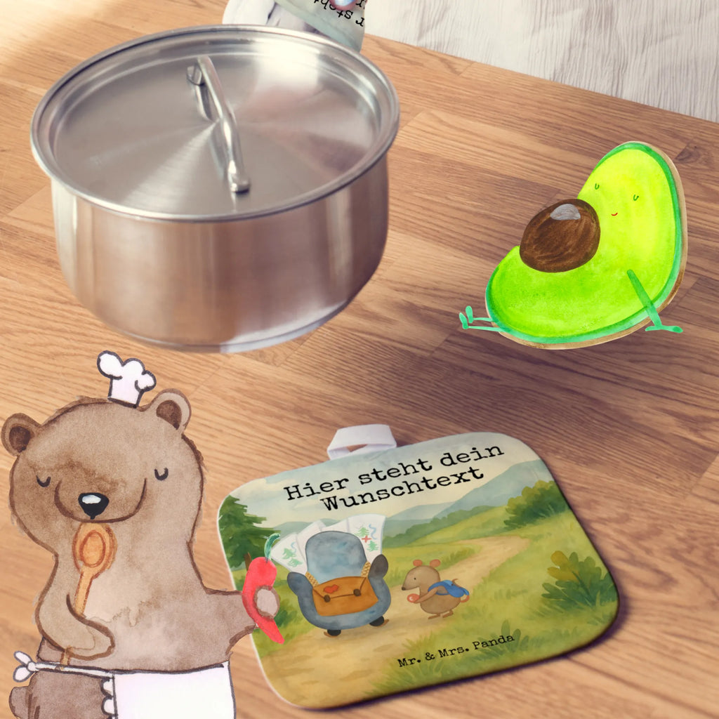 Personalisierte Topflappen Pinguin & Maus Wanderer Design Personalisierter Ofenhandschuh, Topflappen mit Namen, Namensaufdruck, Topflappen Set personalisiert, Personalisierte Topfuntersetzer, Topflappen personalisiert, Pinguin, wandern, Ausflug, Abenteuer, Abenteurer, Wanderlust, Roadtrip, Pinguine