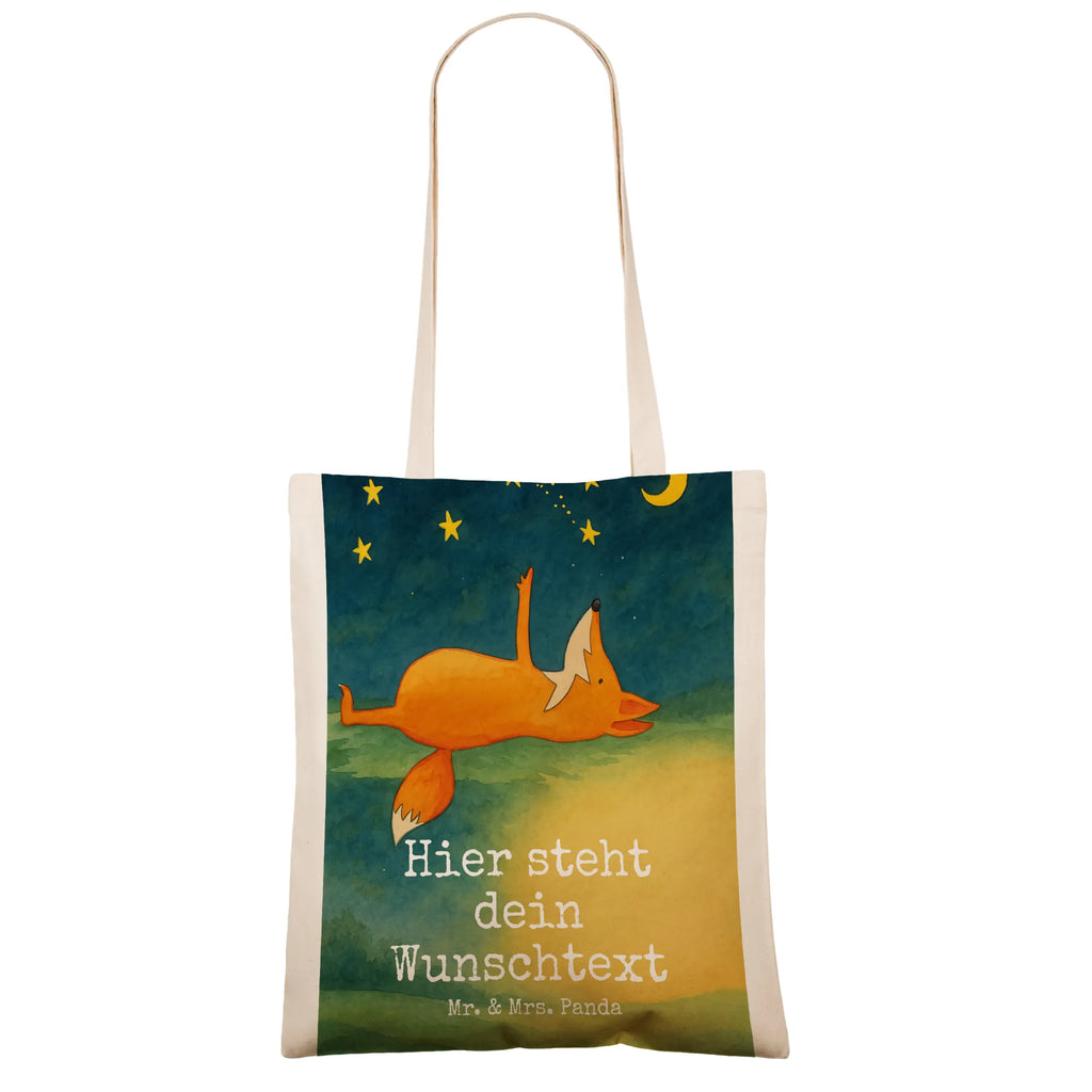 Personalisierte Tragetasche Fuchs Sterne Design Personalisierter Jutebeutel, Personalisierte Beuteltasche, Tragetasche mit Namen, Personalisierte Tasche, Personalisierte Kindergartentasche, Personalisierte Einkaufstasche, Einkaufstasche mit Namen, Personalisierte Jutetasche, Personalisierter Beutel, Stoffbeutel mit Namen, Personalisierter Stoffbeutel, Fuchs, Füchse, Romantik, Always Look on the Bright Side of Life, Spruch positiv, Spruch schön, tröstende Worte