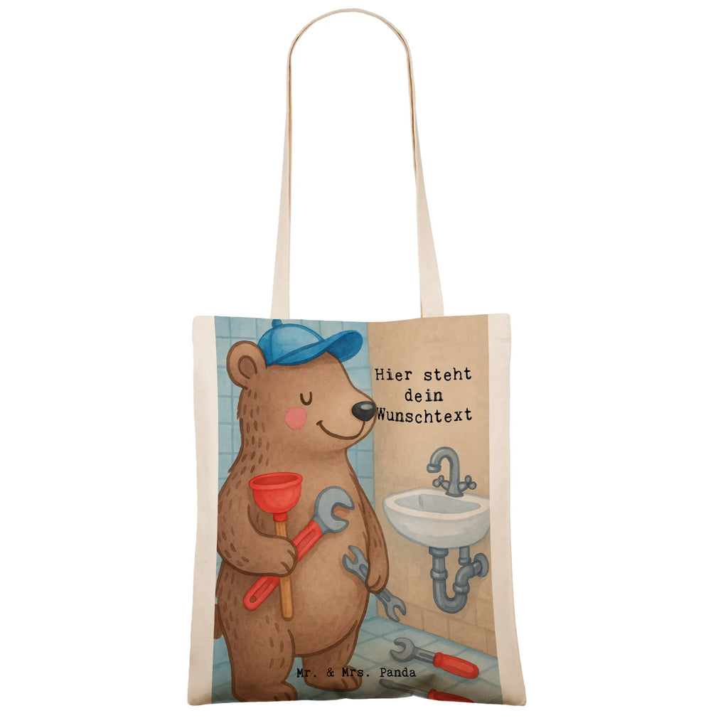 Personalisierte Tragetasche Klempner Leidenschaft Design Stoffbeutel mit Namen, Einkaufstasche mit Namen, Personalisierter Stoffbeutel, Personalisierte Kindergartentasche, Tragetasche mit Namen, Personalisierte Beuteltasche, Personalisierte Einkaufstasche, Personalisierte Tasche, Personalisierter Beutel, Personalisierter Jutebeutel, Personalisierte Jutetasche, Beruf, Ausbildung, Jubiläum, Abschied, Rente, Kollege, Kollegin, Geschenk, Schenken, Arbeitskollege, Mitarbeiter, Firma, Danke, Dankeschön, Meister, Sanitärinstallationen, Gesellenprüfung, Fachbetrieb, Klempner, Handwerker, Installateur, Bauklempner
