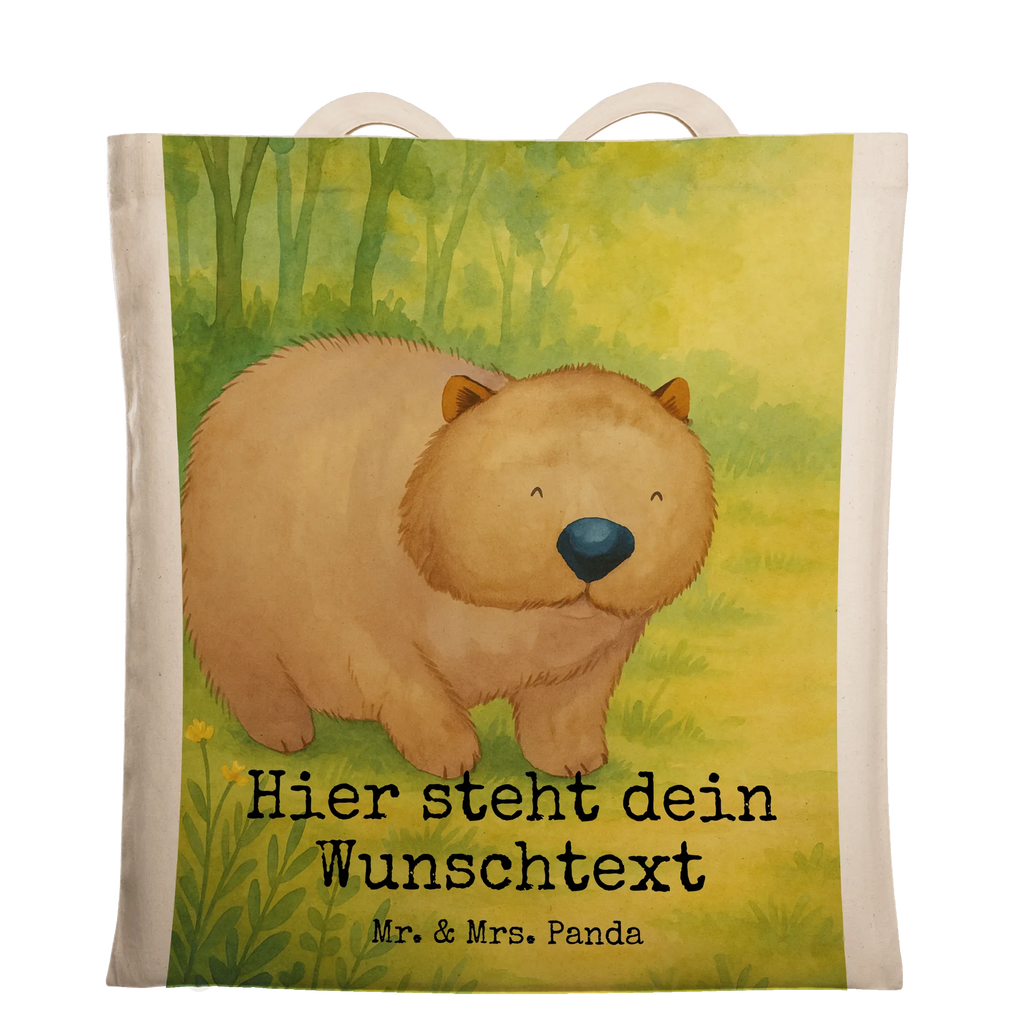 Personalisierte Tragetasche Wombat Design Personalisierte Einkaufstasche, Einkaufstasche mit Namen, Stoffbeutel mit Namen, Personalisierte Tasche, Personalisierter Beutel, Personalisierte Kindergartentasche, Personalisierter Jutebeutel, Personalisierte Beuteltasche, Personalisierter Stoffbeutel, Personalisierte Jutetasche, Tragetasche mit Namen, Tiermotive, Gute Laune, lustige Sprüche, Tiere, Motivation, Wombat, Das Leben ist schön, Australien, Spruch