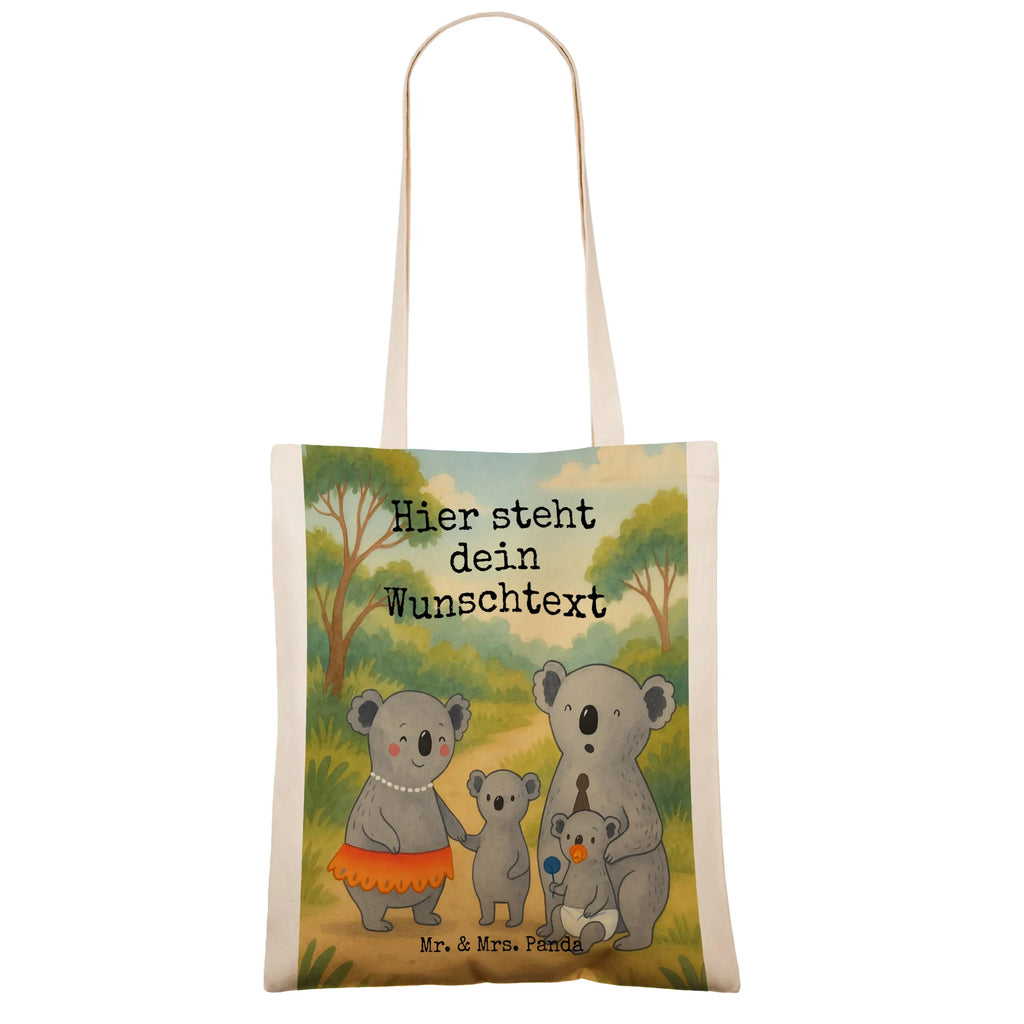 Personalisierte Tragetasche Koala Familie Design Tragetasche mit Namen, Einkaufstasche mit Namen, Personalisierte Tasche, Personalisierter Stoffbeutel, Personalisierte Beuteltasche, Personalisierte Kindergartentasche, Personalisierter Jutebeutel, Stoffbeutel mit Namen, Personalisierter Beutel, Personalisierte Jutetasche, Personalisierte Einkaufstasche, Familie, Vatertag, Muttertag, Bruder, Schwester, Mama, Papa, Oma, Opa, Family, Kinder, Familienleben, Koala, Geschwister, Koalas