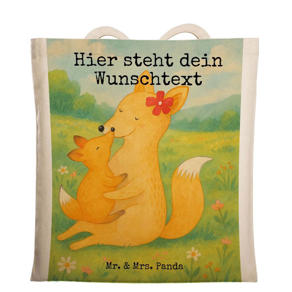 Personalisierte Tragetasche Fuchs Mama Design Personalisierter Jutebeutel, Personalisierte Einkaufstasche, Einkaufstasche mit Namen, Personalisierte Jutetasche, Personalisierter Beutel, Personalisierter Stoffbeutel, Personalisierte Kindergartentasche, Stoffbeutel mit Namen, Personalisierte Tasche, Personalisierte Beuteltasche, Tragetasche mit Namen, Familie, Vatertag, Muttertag, Bruder, Schwester, Mama, Papa, Oma, Opa, Beste Tochter, Mutter, Tochter, Geschenk, Lieblingstochter