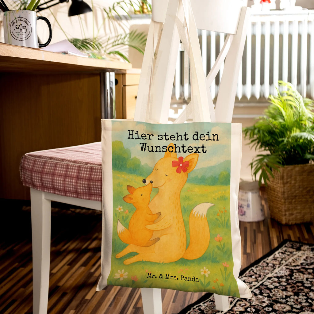 Personalisierte Tragetasche Fuchs Mama Design Personalisierter Jutebeutel, Personalisierte Einkaufstasche, Einkaufstasche mit Namen, Personalisierte Jutetasche, Personalisierter Beutel, Personalisierter Stoffbeutel, Personalisierte Kindergartentasche, Stoffbeutel mit Namen, Personalisierte Tasche, Personalisierte Beuteltasche, Tragetasche mit Namen, Familie, Vatertag, Muttertag, Bruder, Schwester, Mama, Papa, Oma, Opa, Beste Tochter, Mutter, Tochter, Geschenk, Lieblingstochter