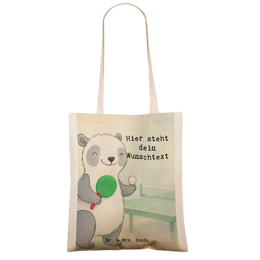Personalisierte Tragetasche Panda Tischtennis Design Personalisierte Beuteltasche, Personalisierter Stoffbeutel, Personalisierter Jutebeutel, Stoffbeutel mit Namen, Einkaufstasche mit Namen, Personalisierter Beutel, Personalisierte Tasche, Personalisierte Jutetasche, Tragetasche mit Namen, Personalisierte Kindergartentasche, Personalisierte Einkaufstasche, Geschenk, Sport, Sportart, Hobby, Schenken, Danke, Dankeschön, Auszeichnung, Gewinn, Sportler, Tischtennis Verein, Tischtennis Bund, Ballsport, Tischtennis