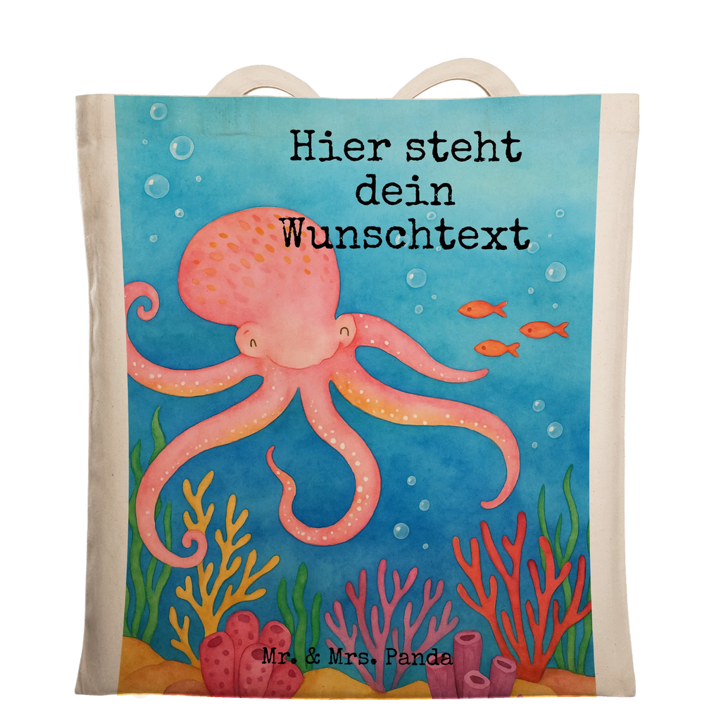 Personalisierte Tragetasche Tintenfisch Design Stoffbeutel mit Namen, Personalisierte Tasche, Tragetasche mit Namen, Personalisierte Einkaufstasche, Personalisierte Beuteltasche, Einkaufstasche mit Namen, Personalisierte Jutetasche, Personalisierter Beutel, Personalisierte Kindergartentasche, Personalisierter Stoffbeutel, Personalisierter Jutebeutel, Tiermotive, Gute Laune, lustige Sprüche, Tiere, Tintenfisch, Arme, Meerestier, Meer, Wasser, Ozean, Krake