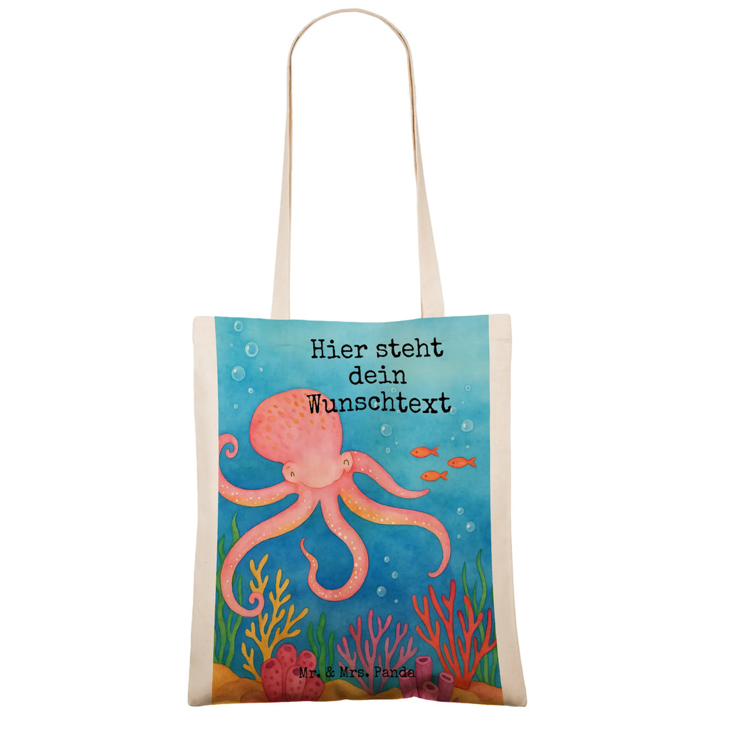 Personalisierte Tragetasche Tintenfisch Design Stoffbeutel mit Namen, Personalisierte Tasche, Tragetasche mit Namen, Personalisierte Einkaufstasche, Personalisierte Beuteltasche, Einkaufstasche mit Namen, Personalisierte Jutetasche, Personalisierter Beutel, Personalisierte Kindergartentasche, Personalisierter Stoffbeutel, Personalisierter Jutebeutel, Tiermotive, Gute Laune, lustige Sprüche, Tiere, Tintenfisch, Arme, Meerestier, Meer, Wasser, Ozean, Krake