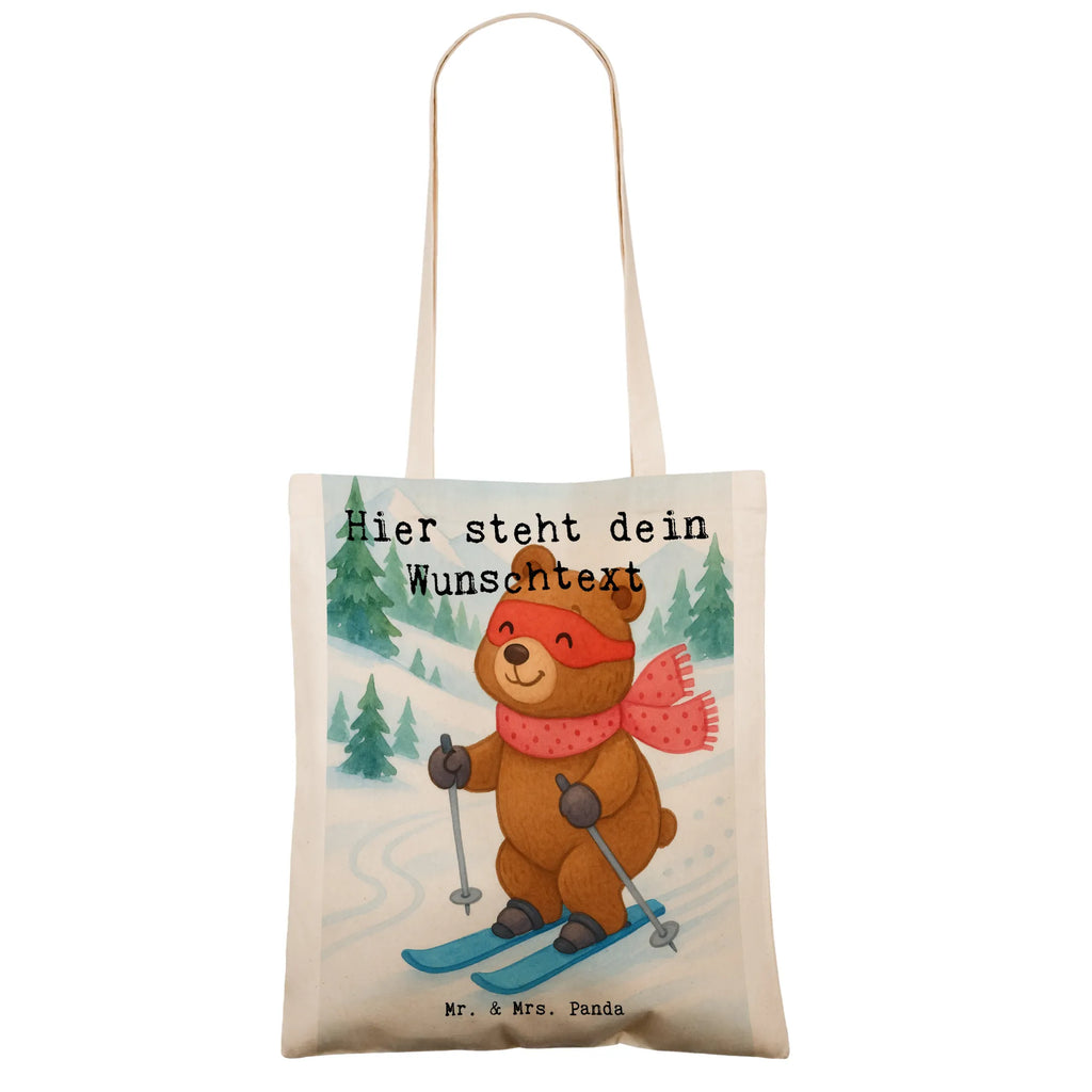 Personalisierte Tragetasche Hase Skifahren Design Personalisierte Jutetasche, Tragetasche mit Namen, Personalisierter Beutel, Personalisierte Einkaufstasche, Personalisierte Tasche, Einkaufstasche mit Namen, Personalisierter Jutebeutel, Personalisierte Kindergartentasche, Stoffbeutel mit Namen, Personalisierte Beuteltasche, Personalisierter Stoffbeutel, Geschenk, Sport, Sportart, Hobby, Schenken, Danke, Dankeschön, Auszeichnung, Gewinn, Sportler, Skiwettbewerb, Skirennen, Skisport, Ski fahren, Skifahren
