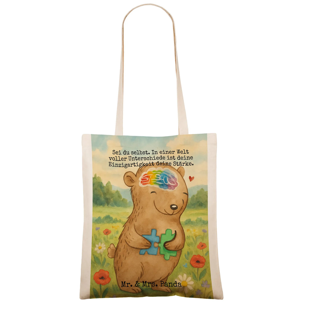 Tragetasche Bär Autismus Design Beutel, Schultasche, bedruckte tasche, Jutebeutel, Tasche, Henkeltasche, Statementbeutel, Schultertasche, Badetasche, Baumwolltasche, Stoffbeutel, Tragetasche, Einkaufsbeutel, baumwollbeutel, Stofftasche, unitasche, tote bag, Leinentasche, Beuteltasche, Einkaufstüte, Tüte, uni tasche, Einkaufstasche, Laptoptasche, shopping tasche, Alltagstasche, Jutetasche, Shopper, Strandtasche, Umhängetasche, büchertasche, Autismus, ASS, Autismus-Spektrum-Störungen, Bär, Entwicklungsstörungen, Asperger Autismus