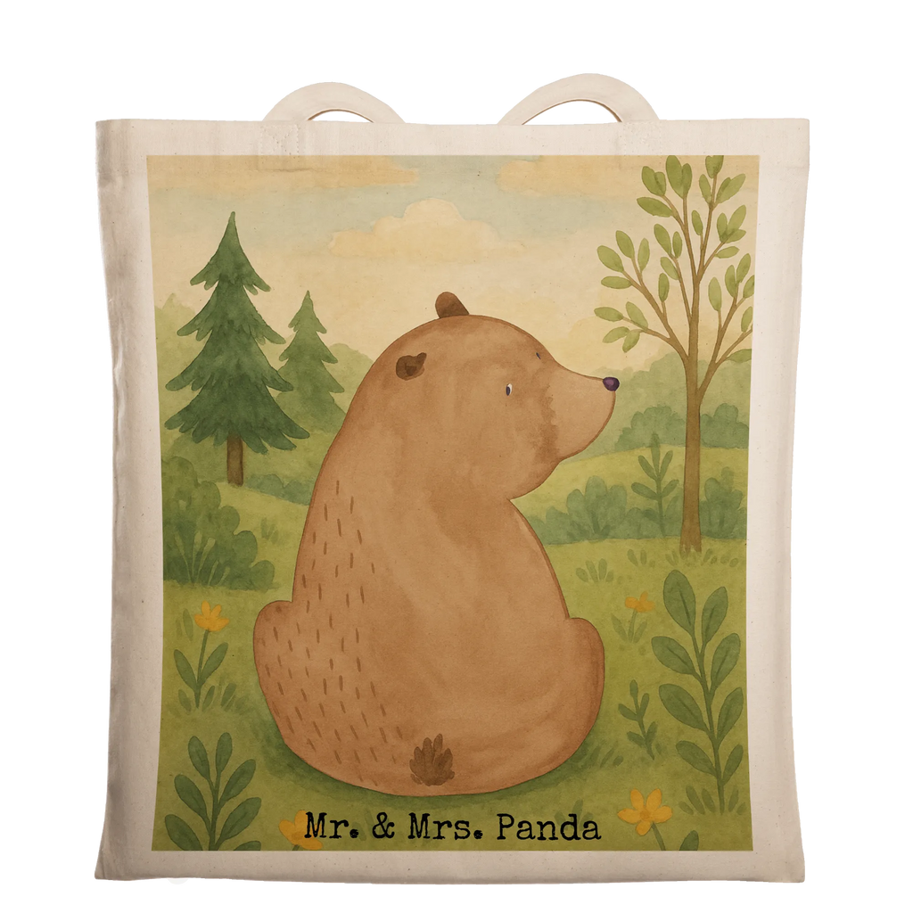 Tragetasche Bär Schulterblick Design Henkeltasche, Badetasche, Umhängetasche, shopping tasche, baumwollbeutel, Einkaufsbeutel, Jutetasche, Einkaufstasche, Stofftasche, büchertasche, Baumwolltasche, Strandtasche, Tragetasche, Laptoptasche, Jutebeutel, Schultasche, Leinentasche, Tüte, uni tasche, Einkaufstüte, Alltagstasche, Tasche, Beuteltasche, Statementbeutel, unitasche, tote bag, Shopper, Stoffbeutel, bedruckte tasche, Schultertasche, Beutel, Teddy, Bär, Teddybär, Motivation, Selbstachtung, Bärenliebe, Weltansicht, Weisheit, Bären