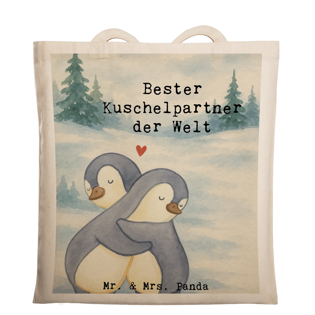 Tragetasche Pinguin Bester Kuschelpartner der Welt Design Einkaufstasche, Shopper, Laptoptasche, Jutetasche, Einkaufstüte, Strandtasche, Beuteltasche, Stofftasche, Badetasche, Beutel, Stoffbeutel, Schultertasche, Tragetasche, Jutebeutel, Tasche, Umhängetasche, für, Dankeschön, Geschenk, Schenken, Geburtstag, Geburtstagsgeschenk, Geschenkidee, Danke, Bedanken, Mitbringsel, Freude machen, Geschenktipp, Freund, Hochzeitstag, Bett, verliebt, Ehepartner, Kuschelpartner, Lebenspartner, Freundin, Kuscheln, Liebe, Partner, Ehemann, Ehefrau