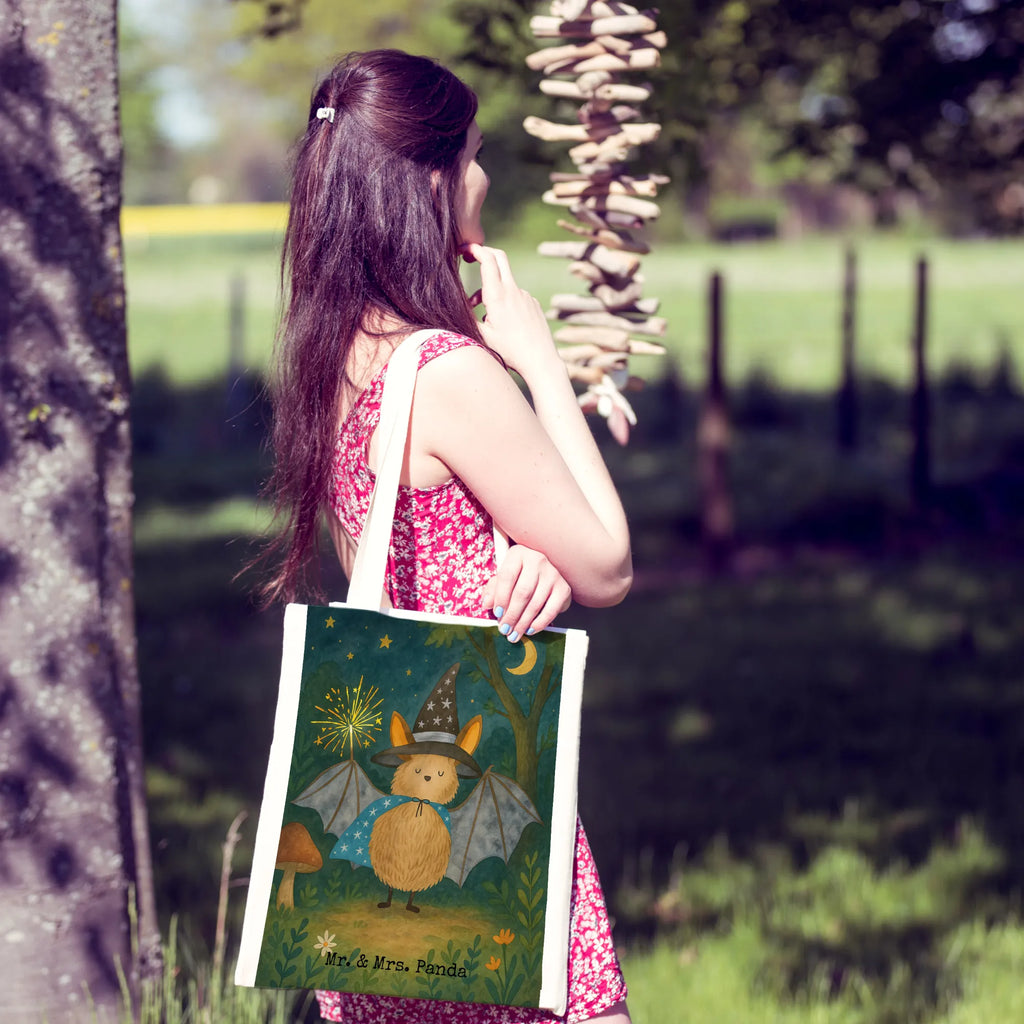 Torba Nietoperz czarodziej Design Badetasche, Schultertasche, Beutel, Tragetasche, Shopper, Einkaufstasche, Umhängetasche, Tasche, Laptoptasche, Stofftasche, Strandtasche, Jutebeutel, Stoffbeutel, Jutetasche, Einkaufstüte, Beuteltasche, Tiermotive, Gute Laune, lustige Sprüche, Tiere, Zauberer, Magier, Fledermäuse, Frauen, reinsteigern, Fledermaus