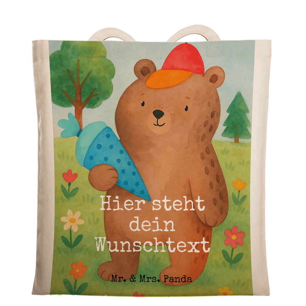 Personalisierte Tragetasche Bär Schultüte Design Personalisierte Kindergartentasche, Personalisierte Beuteltasche, Stoffbeutel mit Namen, Personalisierter Stoffbeutel, Personalisierte Einkaufstasche, Einkaufstasche mit Namen, Personalisierter Beutel, Tragetasche mit Namen, Personalisierte Tasche, Personalisierter Jutebeutel, Personalisierte Jutetasche, Bär, Teddy, Teddybär, Grundschule, Erster Schultag Geschenk, Schule Geschenk, Bär Motiv, Schultüte, Schulanfang, Einschulung Geschenk, Schulbeginn