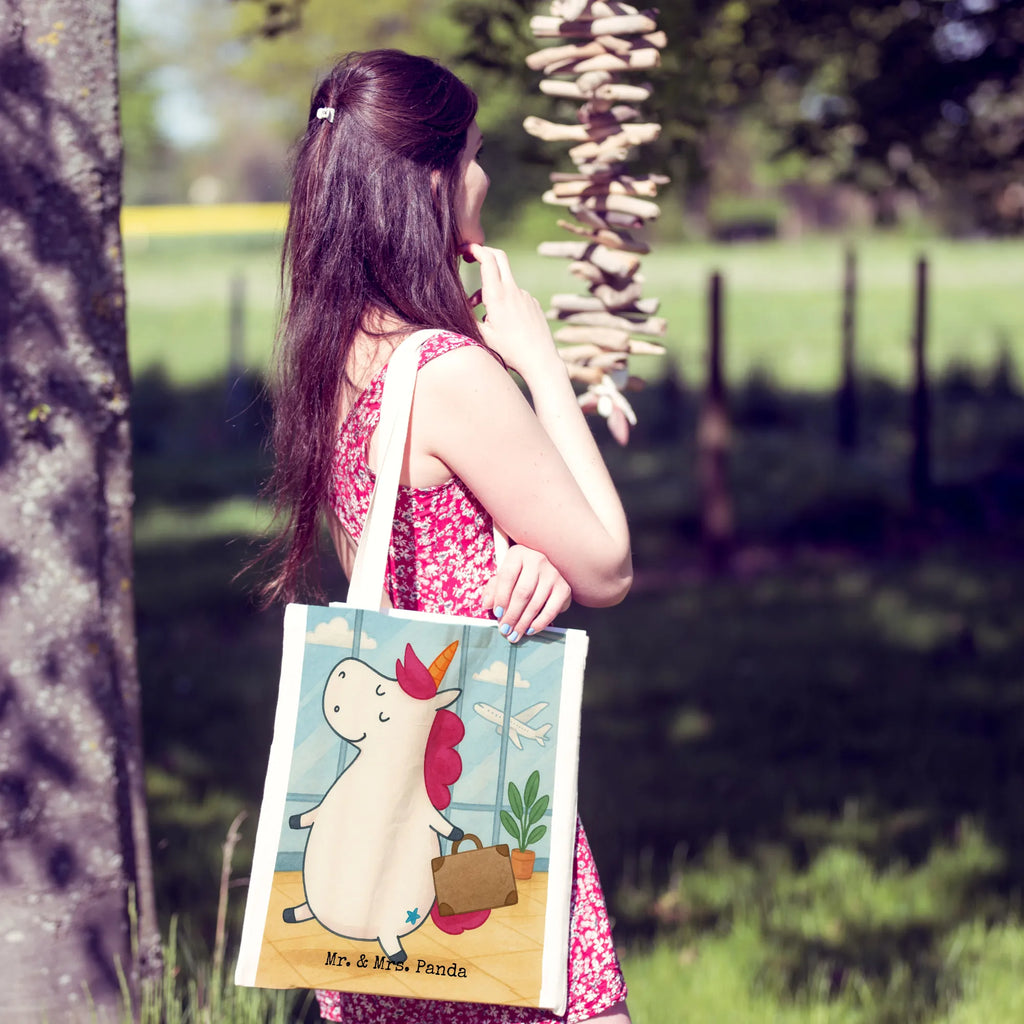 Tragetasche Einhorn Koffer Design Tragetasche, Jutetasche, Shopper, Beutel, Laptoptasche, Einkaufstasche, Schultertasche, Tasche, Badetasche, Einkaufstüte, Strandtasche, Stofftasche, Beuteltasche, Umhängetasche, Stoffbeutel, Jutebeutel, Einhorn, Einhörner, Einhorn Deko, Unicorn, Reise, albern, unicorn, lustig, Erwachsen, Spaß, witzig, Abenteuer, Kind, Gepäck, Verreisen, Koffer