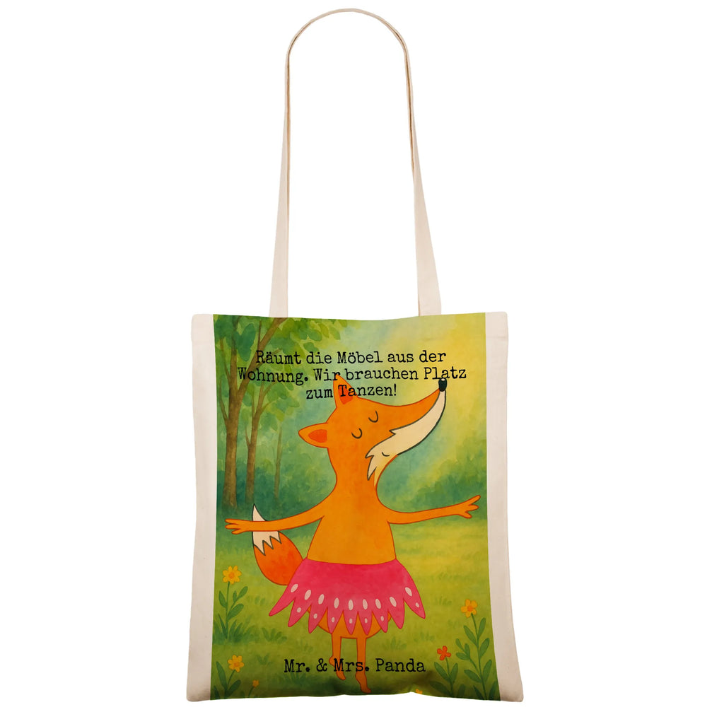 Tragetasche Fuchs Ballerina Design Laptoptasche, Stofftasche, Jutetasche, Umhängetasche, Tasche, Jutebeutel, Beutel, Einkaufstüte, Shopper, Tragetasche, Stoffbeutel, Schultertasche, Beuteltasche, Badetasche, Einkaufstasche, Strandtasche, Fuchs, Tänzerin, Tanzen, Einladung, Füchsin, Ballerina, Füchse, Geburtstag, Party, Fuchs Spruch, Ballett