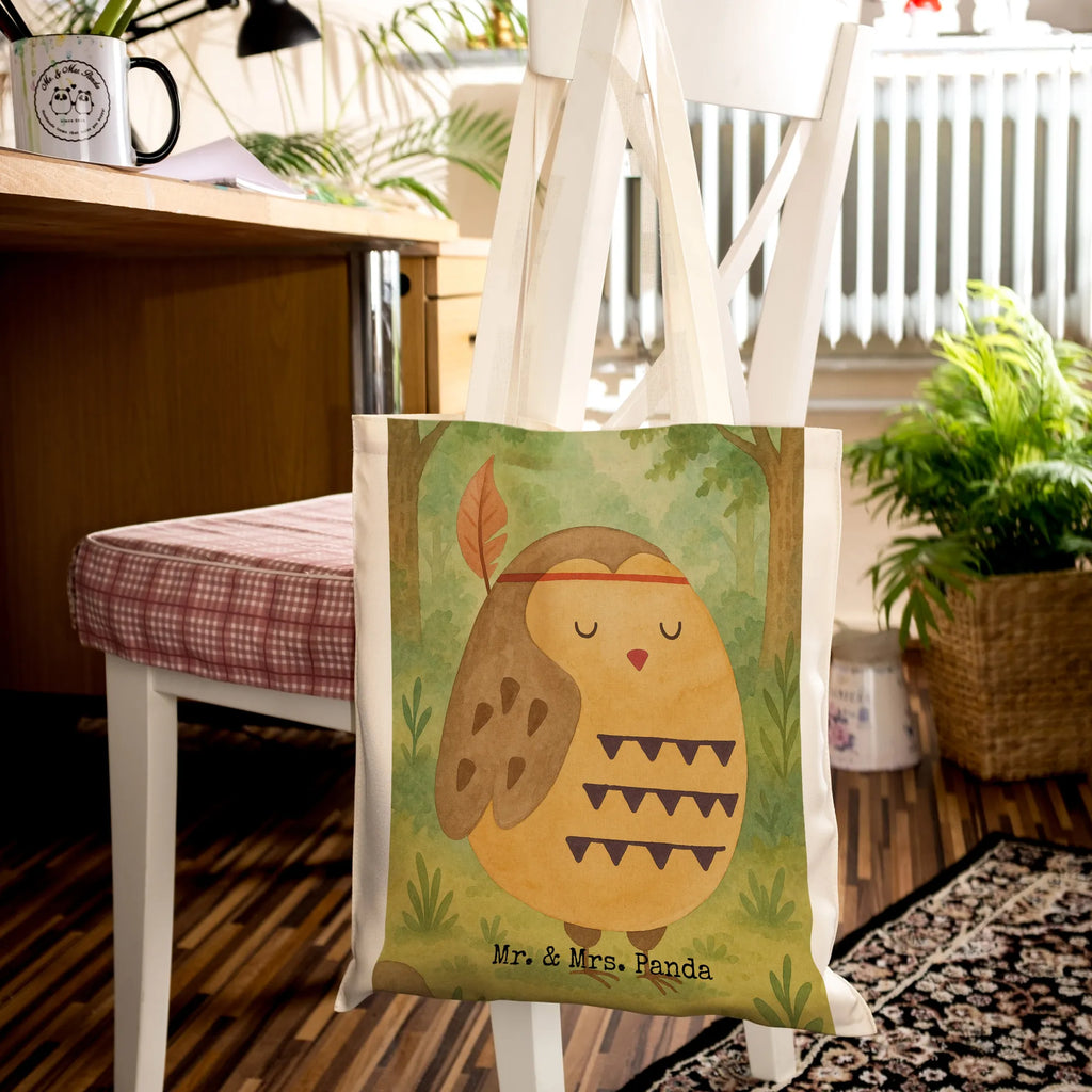 Tragetasche Eule Federschmuck Design Stoffbeutel, Jutetasche, Schultertasche, Einkaufstasche, Laptoptasche, Einkaufstüte, Strandtasche, Beuteltasche, Umhängetasche, Jutebeutel, Shopper, Tasche, Badetasche, Tragetasche, Stofftasche, Beutel, Eule, Dekoration, Owl, Eule Deko, Das Leben ist ein Abenteuer, Federschmuck, Reisespruch