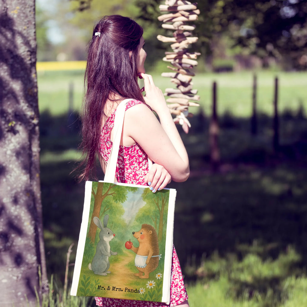 Tragetasche Hase Igel Design Umhängetasche, Tragetasche, Beutel, Beuteltasche, Tasche, Jutebeutel, Schultertasche, Shopper, Laptoptasche, Einkaufstasche, Stofftasche, Jutetasche, Stoffbeutel, Strandtasche, Einkaufstüte, Badetasche, Tiermotive, Gute Laune, lustige Sprüche, Tiere, Herzschmerz, Igel, Igel und Hase, Spruch romantisch, Liebe Spruch, Hase, Liebeskummer Geschenk, Trennungsschmerz, Trösten