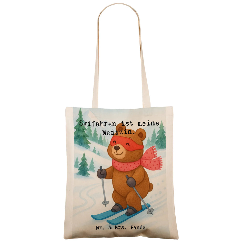 Tragetasche Hase Skifahren Design Stoffbeutel, Jutebeutel, Beutel, Tragetasche, Schultertasche, Strandtasche, Stofftasche, Laptoptasche, Einkaufstasche, Badetasche, Beuteltasche, Umhängetasche, Einkaufstüte, Tasche, Shopper, Jutetasche, Geschenk, Sport, Sportart, Hobby, Schenken, Danke, Dankeschön, Auszeichnung, Gewinn, Sportler, Ski fahren, Skisport, Skiwettbewerb, Skifahren, Skirennen