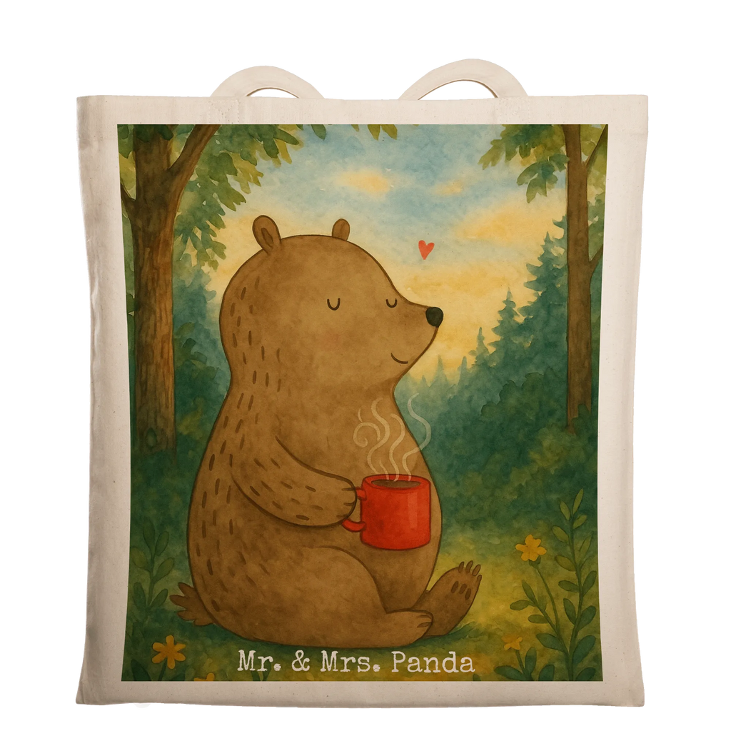 Tragetasche Bär Kaffee Design Stofftasche, Badetasche, Einkaufstasche, Schultertasche, Tragetasche, Jutetasche, Stoffbeutel, Laptoptasche, Tasche, Beutel, Jutebeutel, Einkaufstüte, Shopper, Beuteltasche, Strandtasche, Umhängetasche, Bär, Teddy, Teddybär, Welt retten, Welt erobern, Coffee, Morgenroutine, Bären, Kaffee, Motivation, guten Morgen