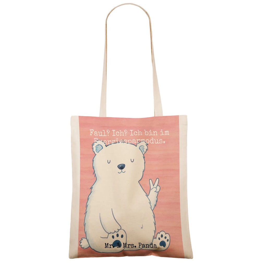 Tragetasche Eisbär Faul Design Shopper, Jutetasche, Badetasche, Stofftasche, Tasche, Einkaufstasche, Tragetasche, Stoffbeutel, Einkaufstüte, Strandtasche, Beutel, Schultertasche, Beuteltasche, Jutebeutel, Laptoptasche, Umhängetasche, Bär, Teddy, Teddybär, Arbeit, Bürojob, Faul, Arbeitsplatz, Homeoffice, Entspannen, Büro, Eisbär, Nordpol, Relaxen