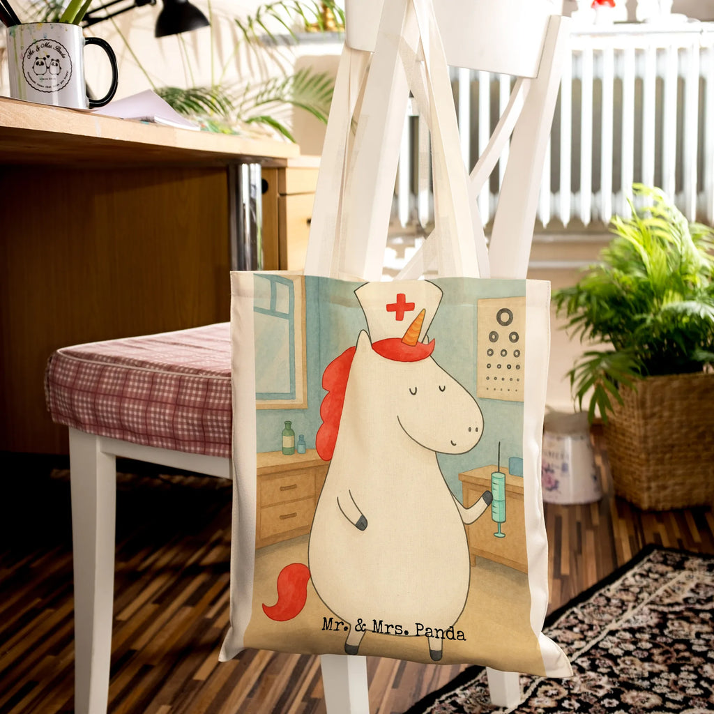 Tragetasche Einhorn Krankenschwester Design Jutetasche, Einkaufstasche, Einkaufstüte, Strandtasche, Stoffbeutel, Tasche, Jutebeutel, Beuteltasche, Umhängetasche, Laptoptasche, Stofftasche, Tragetasche, Badetasche, Shopper, Beutel, Schultertasche, Einhorn, Einhörner, Einhorn Deko, Unicorn, Ärztin Geschenk, Krankenschwester Geschenk, Krankenhaus, Krankenpflegerin, Krankenpfleger Geschenk, Krankenschwester Dankeschön