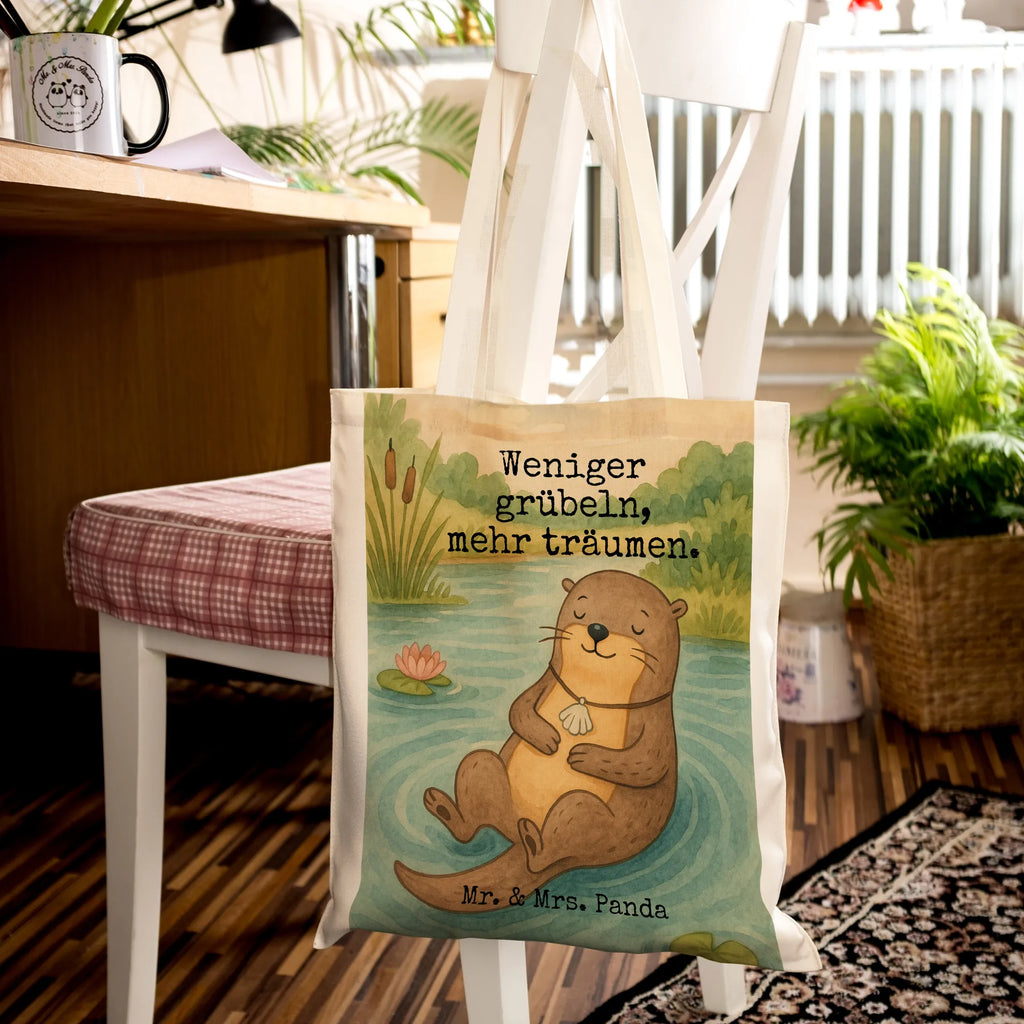 Tragetasche Otter Muschel Design Jutetasche, Einkaufstüte, Laptoptasche, Beuteltasche, Tasche, Einkaufstasche, Stoffbeutel, Umhängetasche, Jutebeutel, Badetasche, Strandtasche, Tragetasche, Stofftasche, Beutel, Shopper, Schultertasche, Otter, Fischotter, Seeotter, Motivation, Otterliebe, Büro, Tagträumen, grübeln, träumen