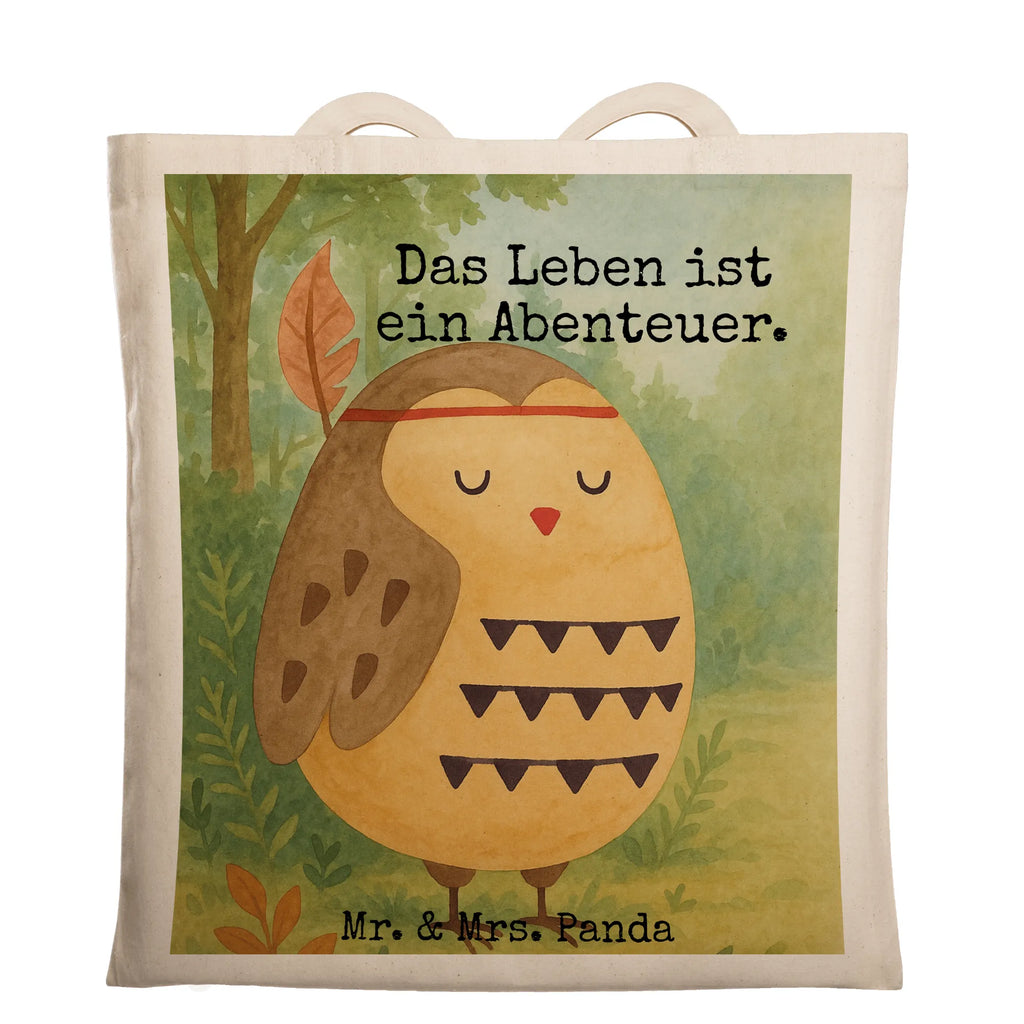 Tragetasche Eule Federschmuck Design Stoffbeutel, Jutetasche, Schultertasche, Einkaufstasche, Laptoptasche, Einkaufstüte, Strandtasche, Beuteltasche, Umhängetasche, Jutebeutel, Shopper, Tasche, Badetasche, Tragetasche, Stofftasche, Beutel, Eule, Dekoration, Owl, Eule Deko, Das Leben ist ein Abenteuer, Federschmuck, Reisespruch
