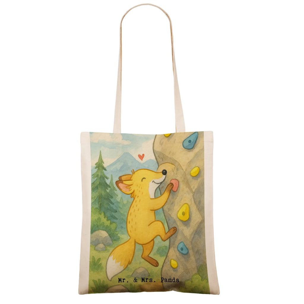 Tragetasche Fuchs Bouldern Design Schultertasche, Shopper, Laptoptasche, Beuteltasche, Badetasche, Einkaufstüte, Jutebeutel, Umhängetasche, Tragetasche, Stoffbeutel, Beutel, Einkaufstasche, Stofftasche, Strandtasche, Tasche, Jutetasche, Geschenk, Sport, Sportart, Hobby, Schenken, Danke, Dankeschön, Auszeichnung, Gewinn, Sportler, bouldern, Kletterhalle, Klettern, Boulderhalle