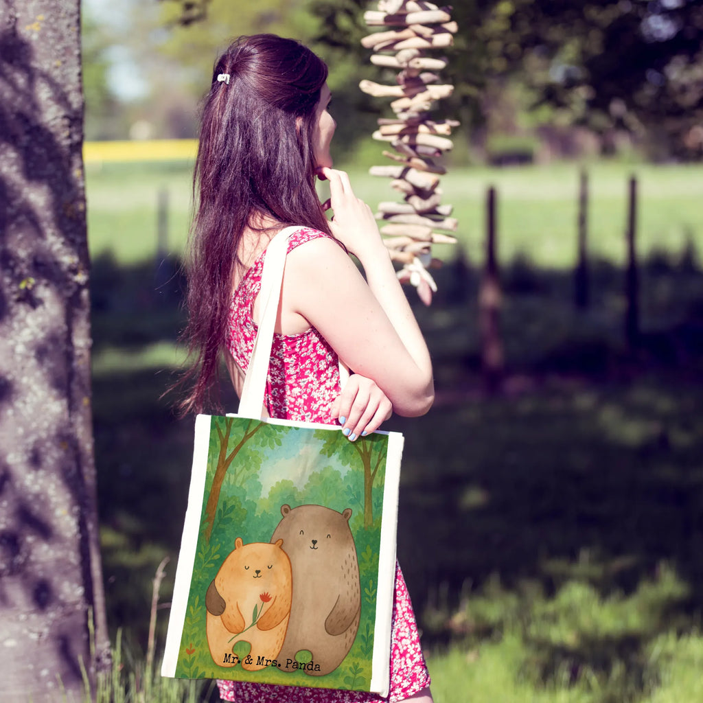 Tragetasche Bären Liebe Design Stoffbeutel, Jutebeutel, Laptoptasche, Schultertasche, Einkaufstüte, Tasche, Umhängetasche, Strandtasche, Shopper, Jutetasche, Einkaufstasche, Badetasche, Beuteltasche, Beutel, Tragetasche, Stofftasche, Liebe, Partner, Freund, Freundin, Ehemann, Ehefrau, Heiraten, Verlobung, Heiratsantrag, Liebesgeschenk, Jahrestag, Hocheitstag, Verlobt, Bär, Bärchen, Geschenk Freund, Liebesbeweis, Geschenk Freundin, Bären, Verheiratet, Geschenk Hochzeit, Verliebt, Hochzeitstag