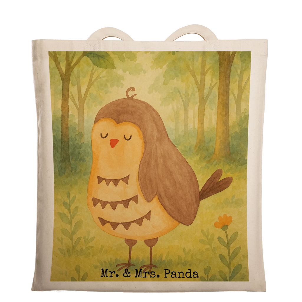 Tragetasche Eule Zufrieden Design Beuteltasche, Strandtasche, Stoffbeutel, Einkaufstasche, Umhängetasche, Shopper, Jutetasche, Tragetasche, Laptoptasche, Stofftasche, Einkaufstüte, Badetasche, Tasche, Beutel, Jutebeutel, Schultertasche, Eule, Liebe Spruch, Geschenk Hochzeitstag, Wortspiel lustig, Spruch schön, Owl, Eule Spruch, Eule deko, Romantisch