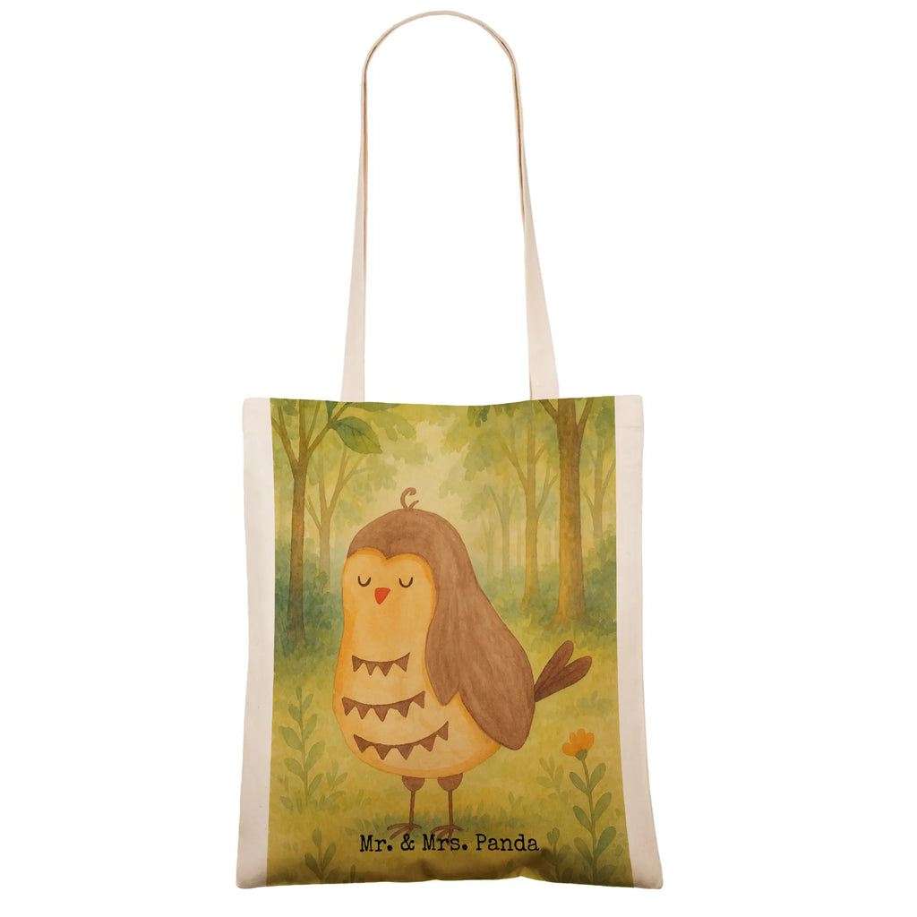 Tragetasche Eule Zufrieden Design Beuteltasche, Strandtasche, Stoffbeutel, Einkaufstasche, Umhängetasche, Shopper, Jutetasche, Tragetasche, Laptoptasche, Stofftasche, Einkaufstüte, Badetasche, Tasche, Beutel, Jutebeutel, Schultertasche, Eule, Liebe Spruch, Geschenk Hochzeitstag, Wortspiel lustig, Spruch schön, Owl, Eule Spruch, Eule deko, Romantisch