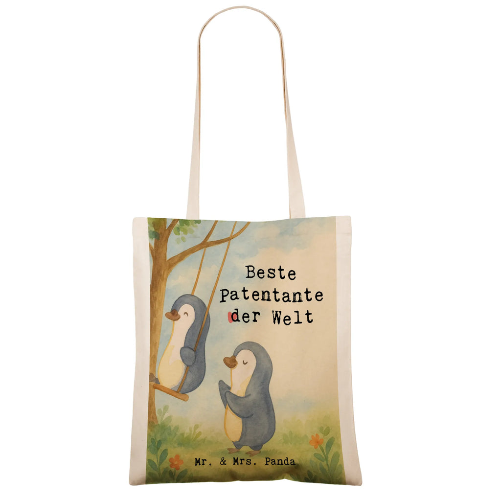 Tragetasche Pinguin Beste Patentante der Welt Design Einkaufstüte, Tasche, Einkaufstasche, Beutel, Badetasche, Strandtasche, Schultertasche, Beuteltasche, Stofftasche, Jutetasche, Stoffbeutel, Tragetasche, Jutebeutel, Laptoptasche, Umhängetasche, Shopper, für, Dankeschön, Geschenk, Schenken, Geburtstag, Geburtstagsgeschenk, Geschenkidee, Danke, Bedanken, Mitbringsel, Freude machen, Geschenktipp, Nichte, Paten Tante, Patentante, Taufpartner, Kleinigkeit, Lieblingstante, Taufe, Neffe, Familie