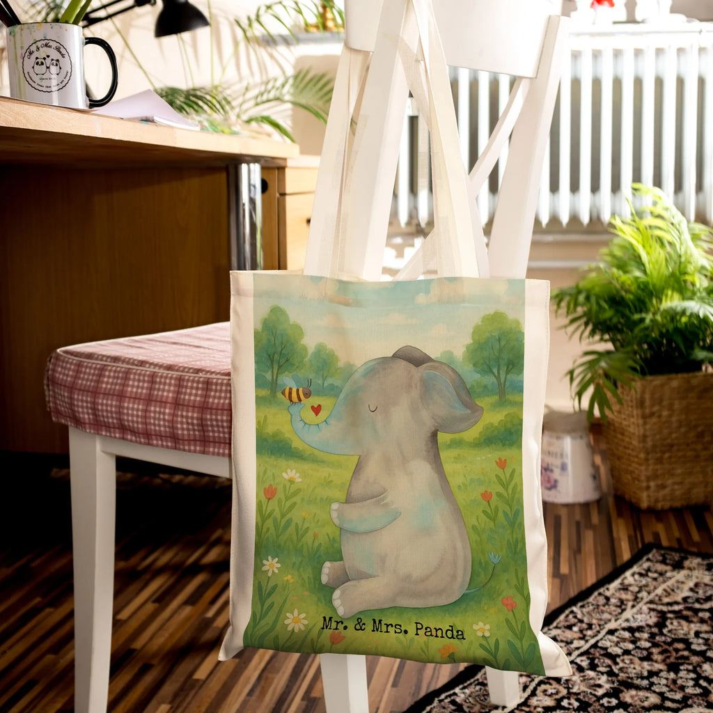 Tote bag elephant bee Design jute bag, shoulder bag, cloth bag, Carrier bag, pouch, bag, shopping bag, shopper, cotton bag, small animals, cute, funny, cute animal motives, hand drawn, small world, funny sayings, good mood, happy, gifts, gift ideas, special gifts, animal lover, card, wedding gift, marriage proposal, proof of love, elephant, love, bee, love gift, love saying, anniversary