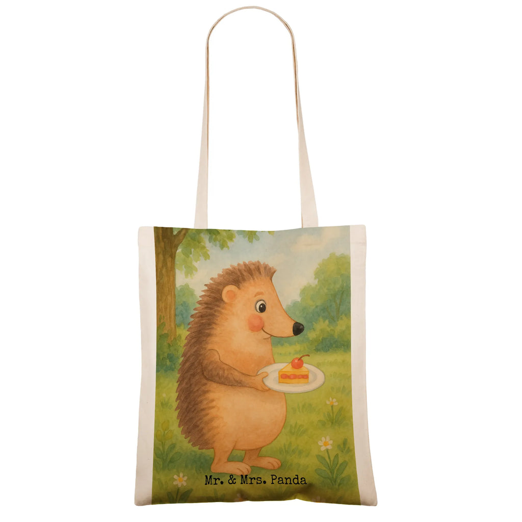 Tote bag Hedgehog piece of cake Design jute bag, Carrier bag, shopper, pouch, cotton bag, shopping bag, shoulder bag, cloth bag, bag, small animals, cute, funny, cute animal motives, hand drawn, small world, funny sayings, good mood, happy, gifts, gift ideas, special gifts, animal lover, card, cake, food saying, birthday cake, bake cake, invitation party, baking gift, hedgehog