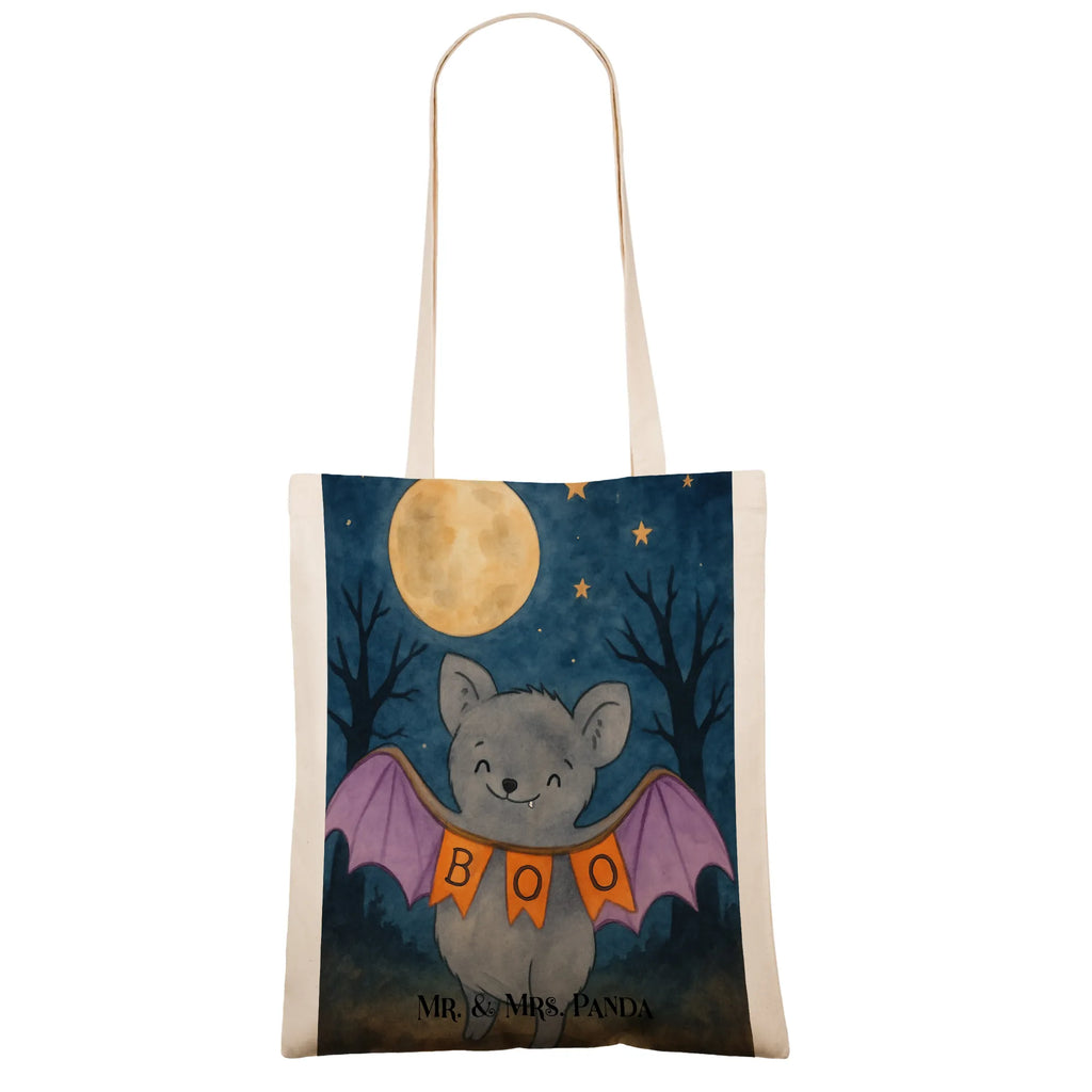 Tragetasche Fledermaus Boo Design Shopper, Tragetasche, Laptoptasche, Beutel, Umhängetasche, Jutebeutel, Tasche, Beuteltasche, Stofftasche, Jutetasche, Stoffbeutel, Einkaufstüte, Schultertasche, Strandtasche, Einkaufstasche, Badetasche, Halloween, Deko, Martinssingen, Dekoration, Geschenke, Schenken